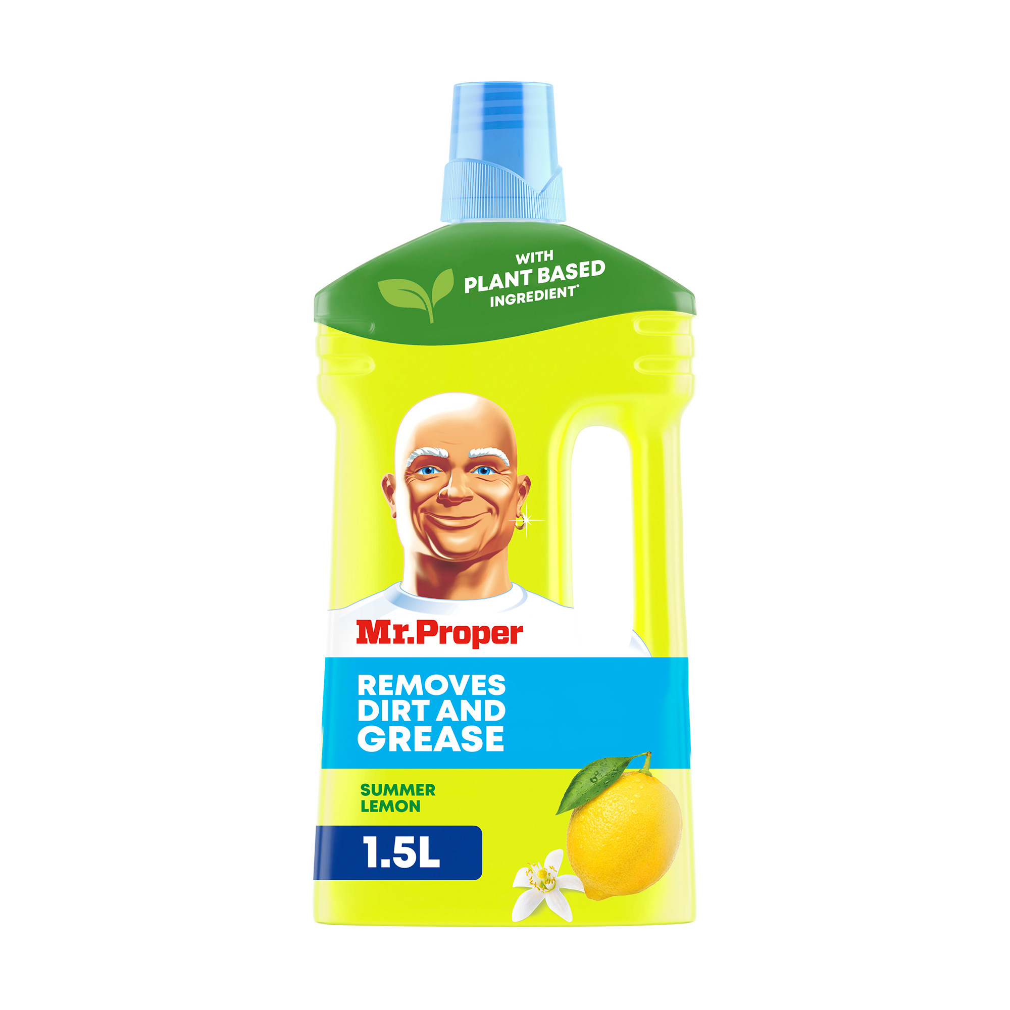 

Уцінка! Миюча рідина для підлоги та стін MR PROPER Чистота та блиск, Лимон, 1.5 л