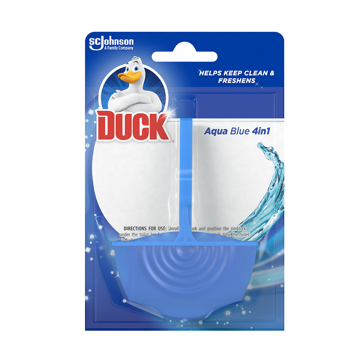 

Підвісний блок для унітазу Duck Aqua Blue, 36 г