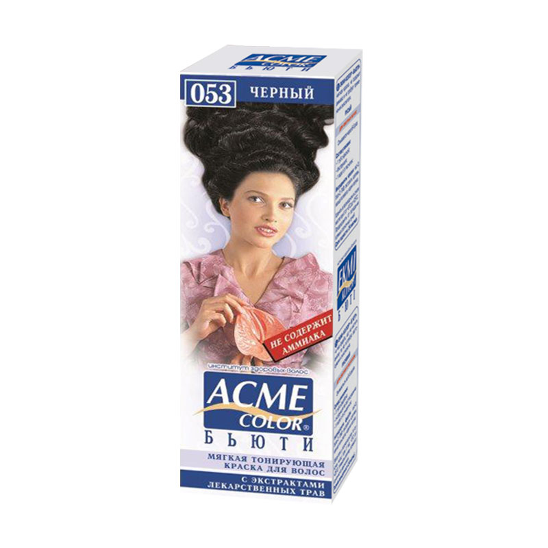 

Безаміачна тонувальна фарба для волосся Acme Color Beauty 053 Чорний, 50 мл