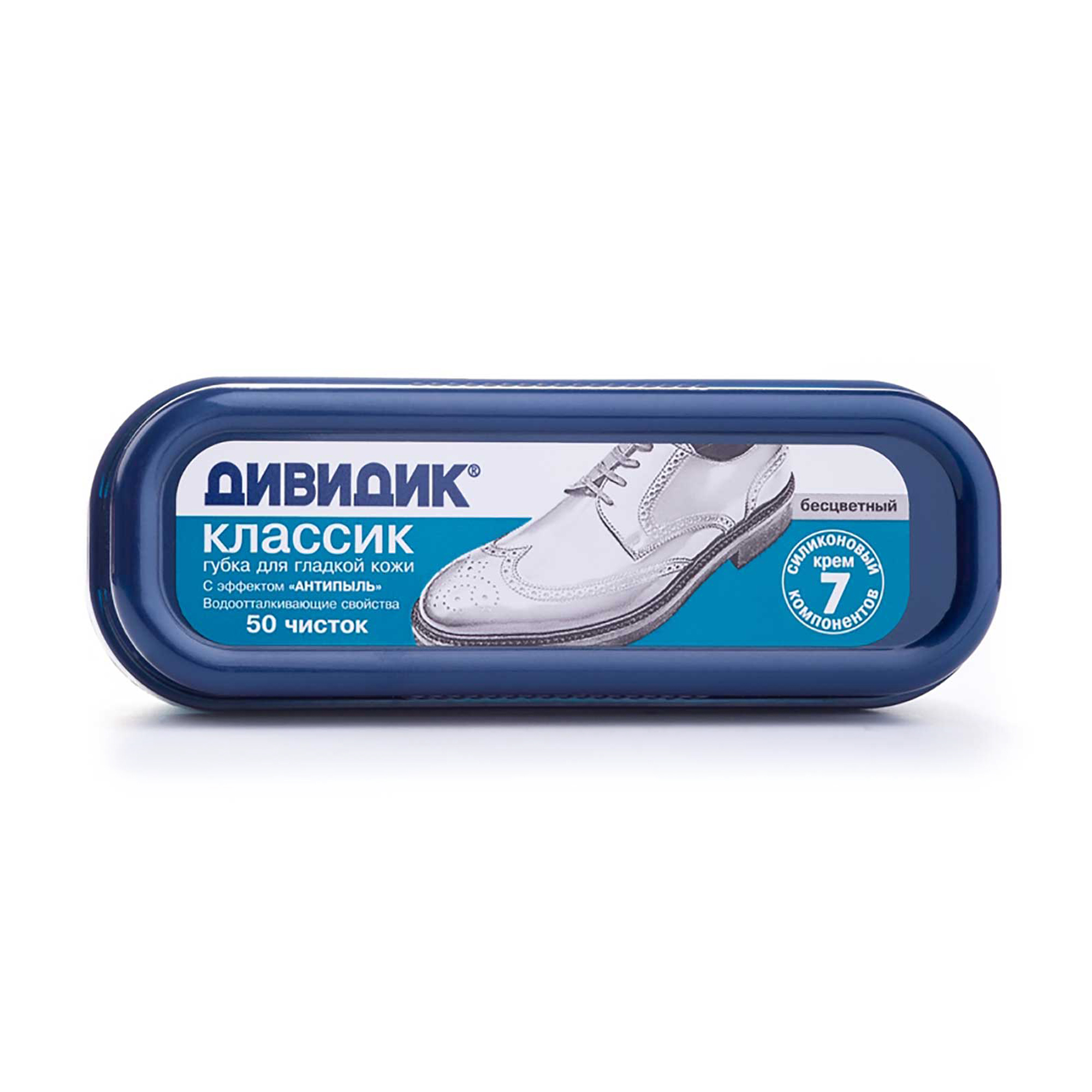 

Губка для взуття ДИВИДИК Класік з ефектом Антипил, для гладкої шкіри