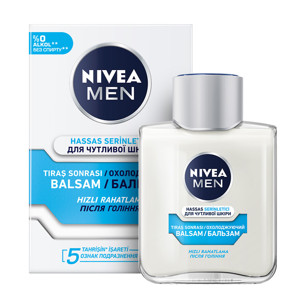

Охолоджувальний бальзам після гоління NIVEA MEN Ефект прохолоди, для чутливої шкіри, чоловічий, 100 мл
