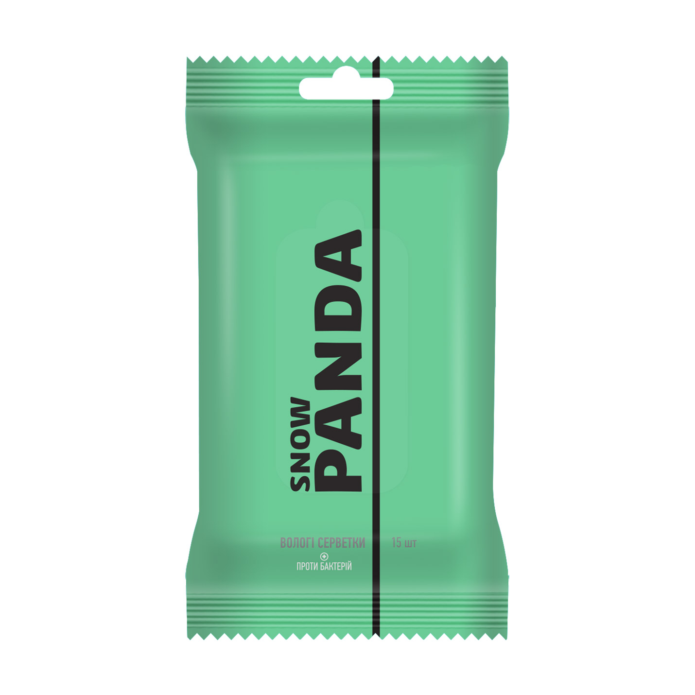

Уцінка! Вологі серветки Сніжна Панда Лайм, проти бактерій, 15 шт