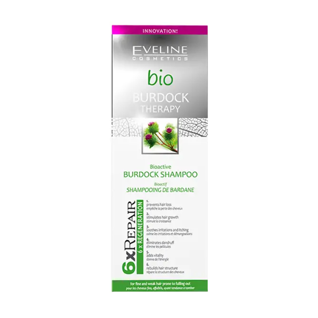 

Уцінка! Біоактивний реп'яховий шампунь для волосся Eveline Cosmetics Repair Bio, 150 мл