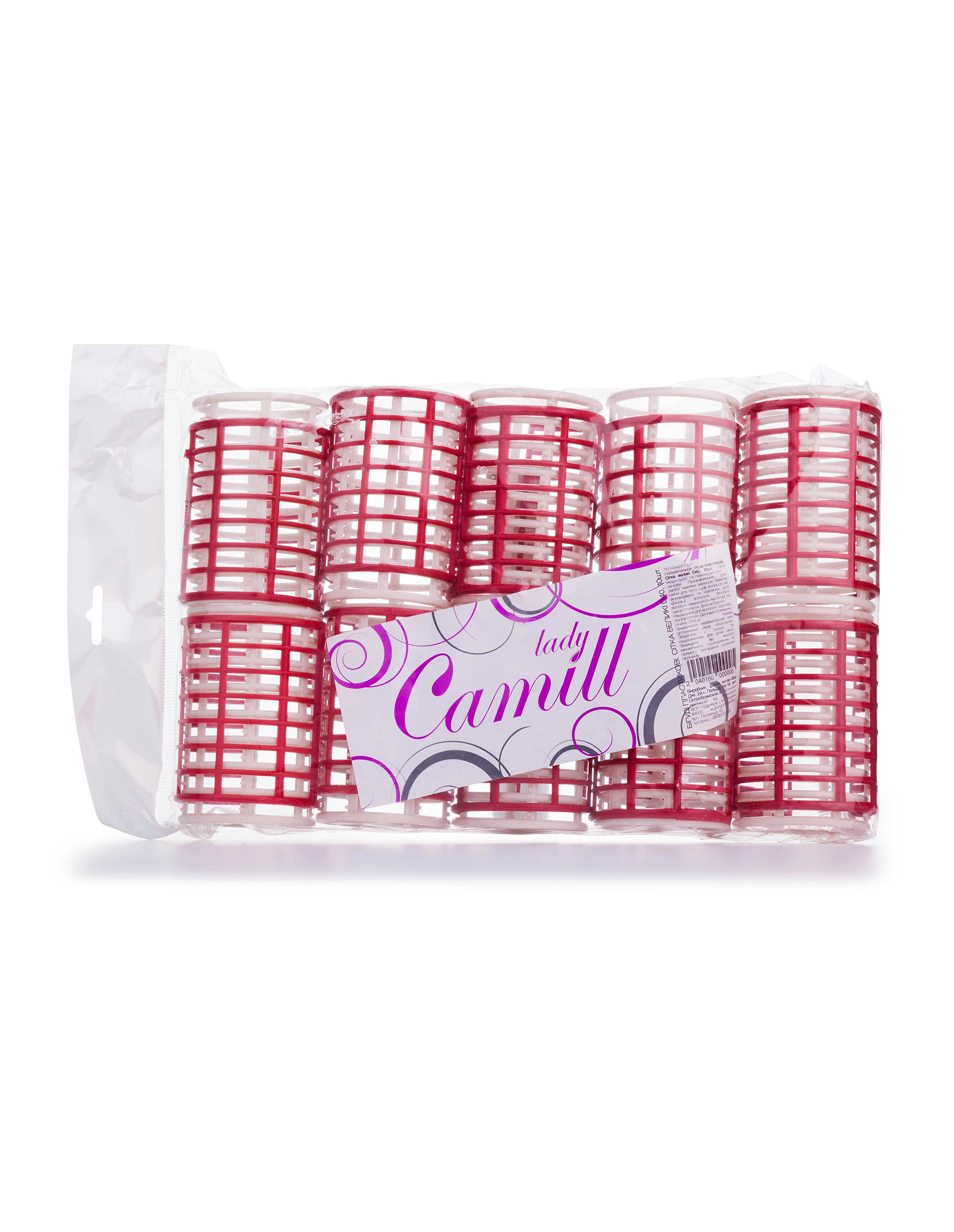 

Бiгудi Camill Lady пластикові Сітка великі D40, 10 шт
