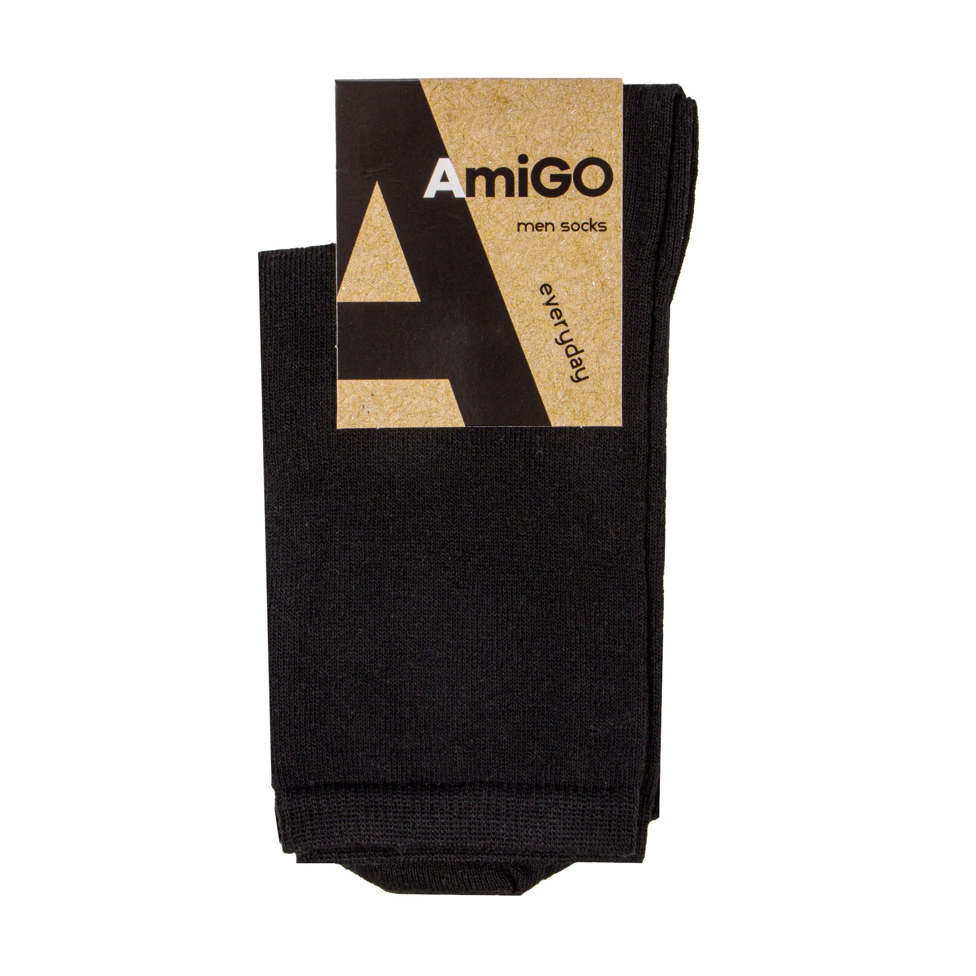 

Шкарпетки чоловічі AmiGO класичні, чорні, розмір 29 (В7)