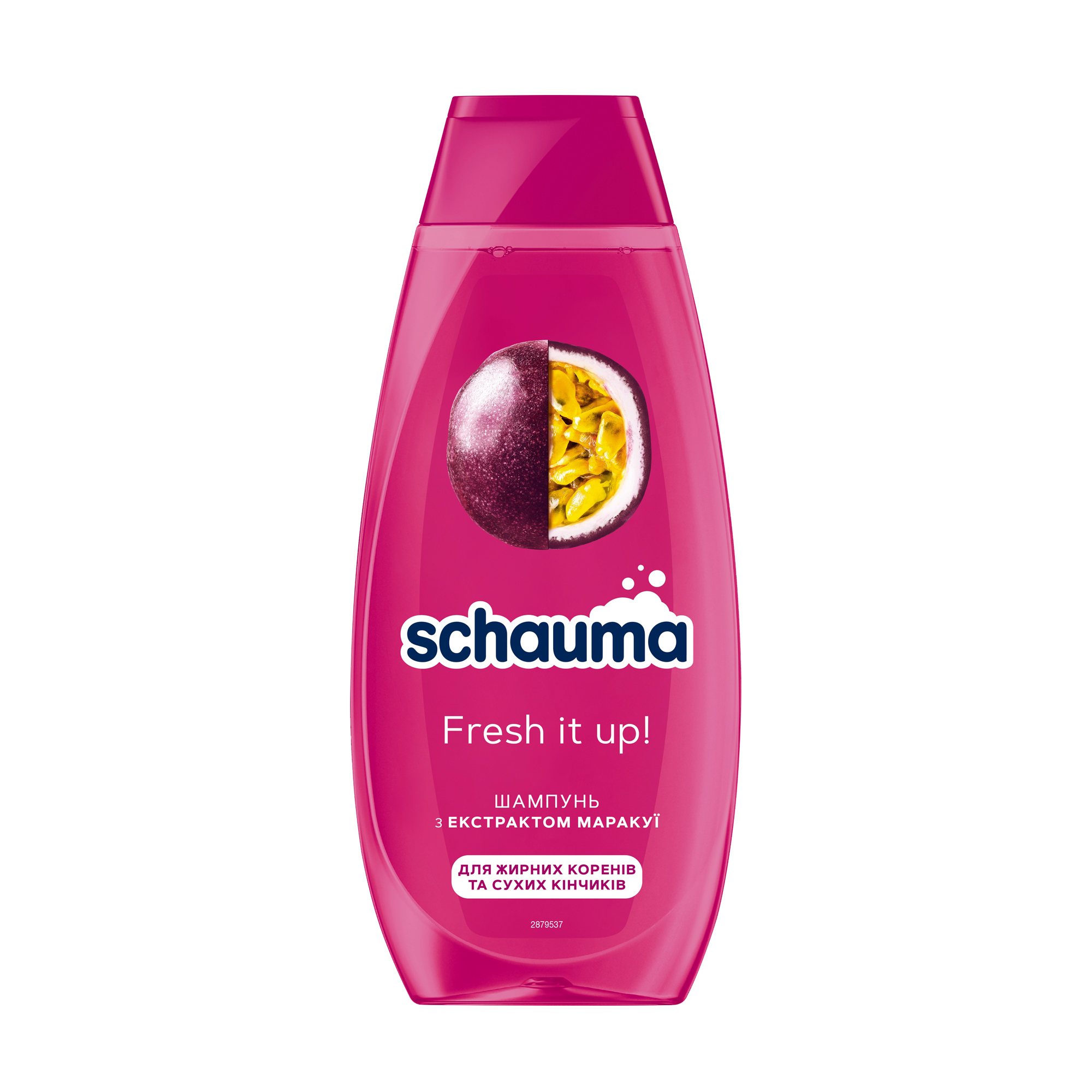 

Шампунь Schauma Fresh it up! для жирних коренів та сухих кінчиків, з екстрактом маракуї, 400 мл