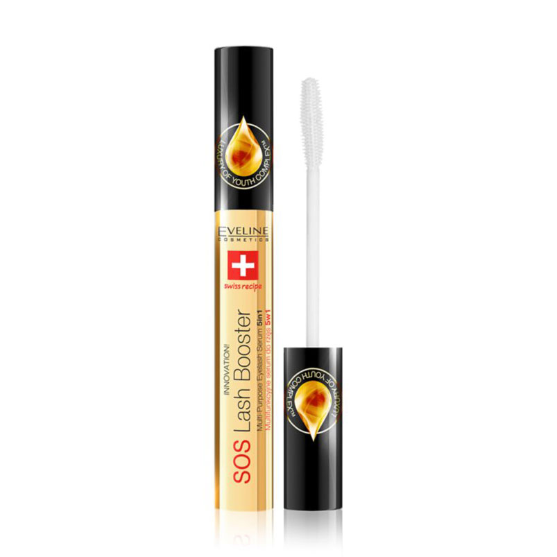 

Уцінка! Сироватка для вій Eveline Cosmetics SOS Lash Booster 5 в 1 з олією арганії, 10 мл