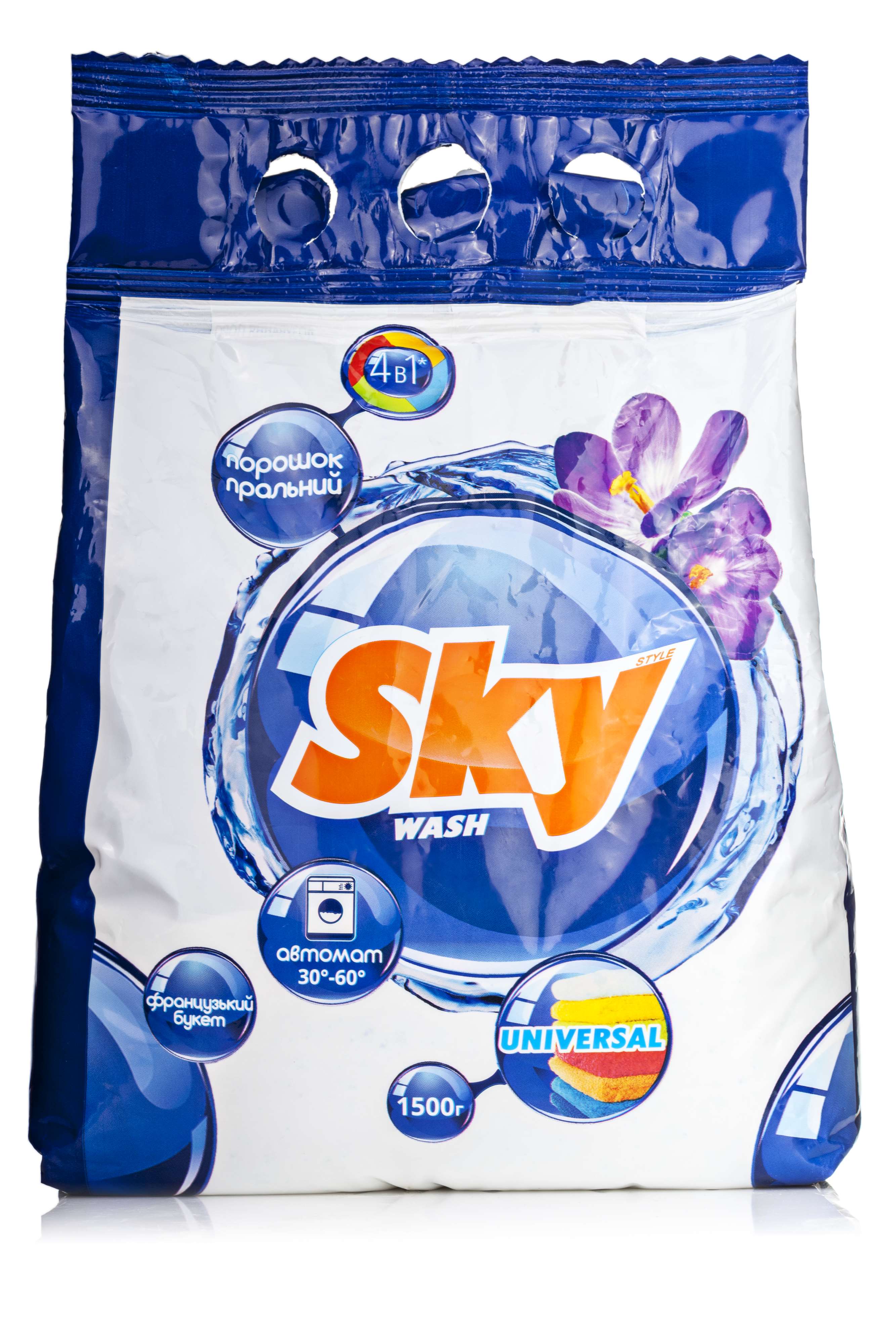 

Пральний порошок Sky Style автомат Універсальний, 1,5кг