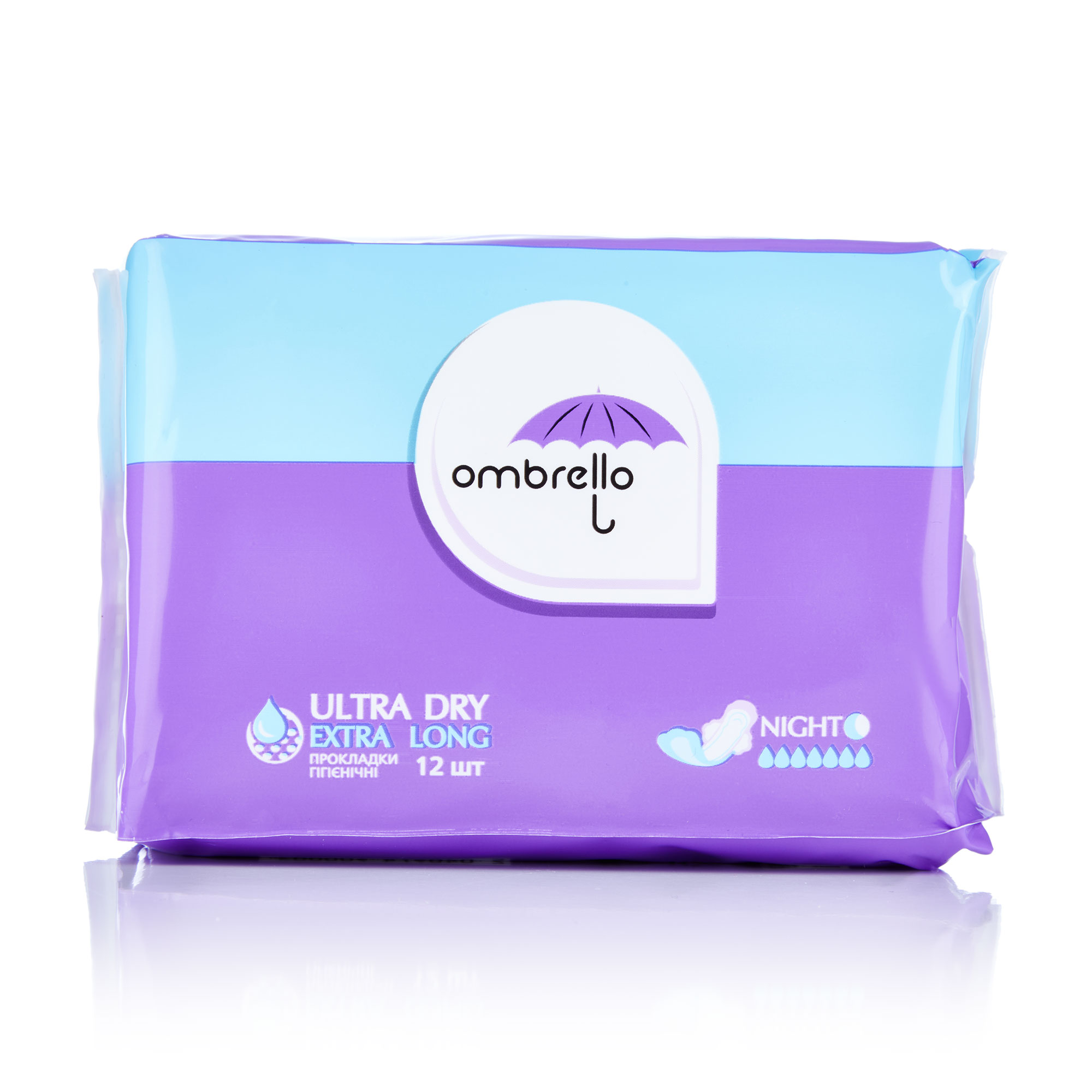 

Прокладки для критичних днів Ombrello Ultra Soft Night, 12 шт