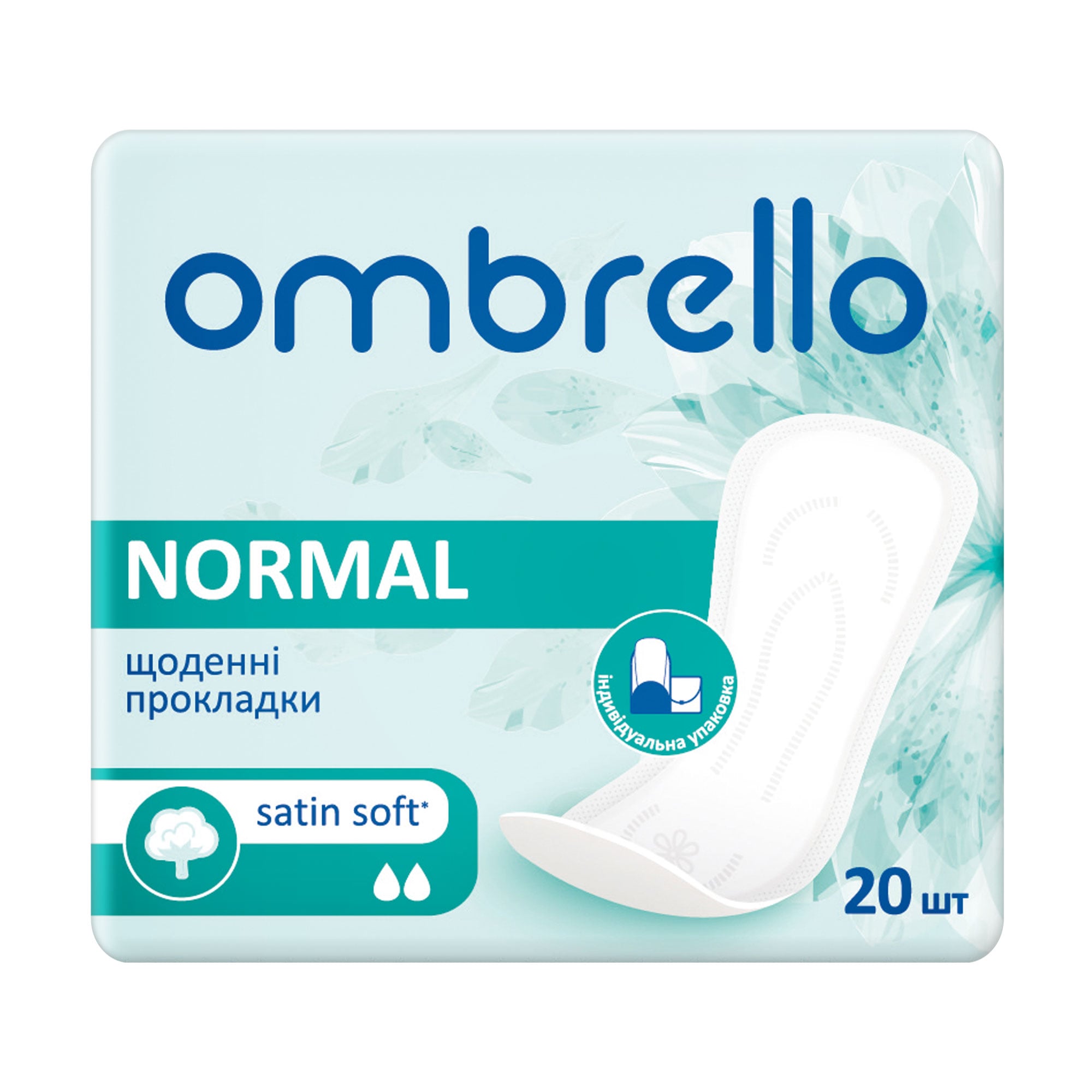 

Прокладки щоденні Ombrello Satin Soft Normal, 20 шт