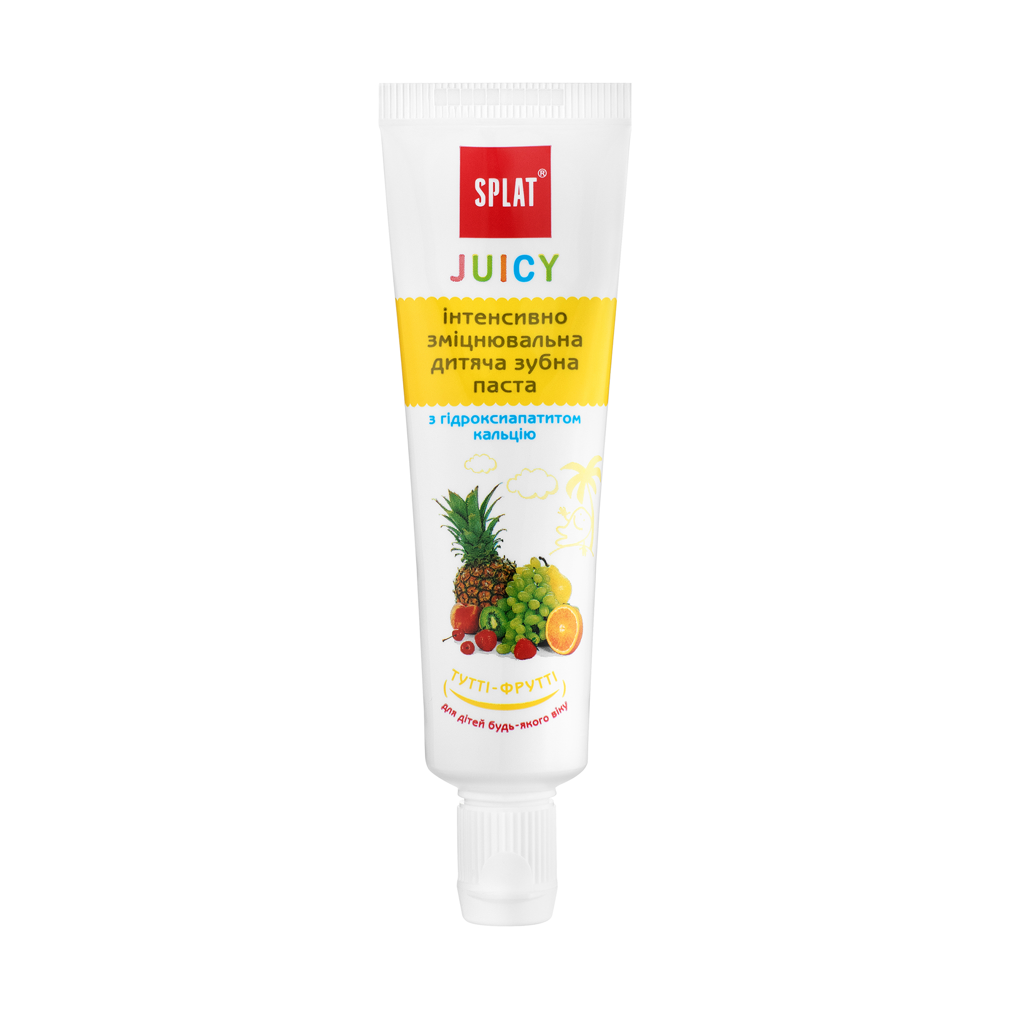 

Уцінка! Дитяча зубна паста SPLAT Juicy Інтенсивно зміцнювальна, Тутті-Фрутті, 35 мл