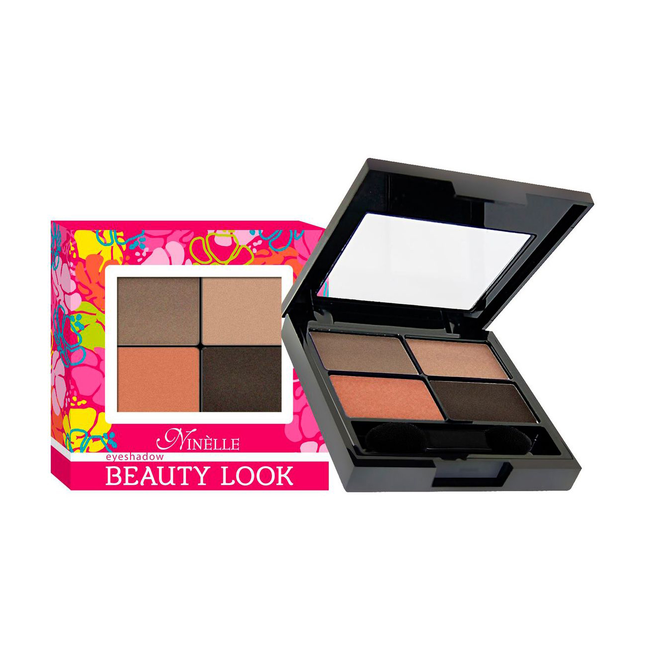 

Тіні для повік Ninelle Beauty Look 4-х кольорові тон 672, 5г