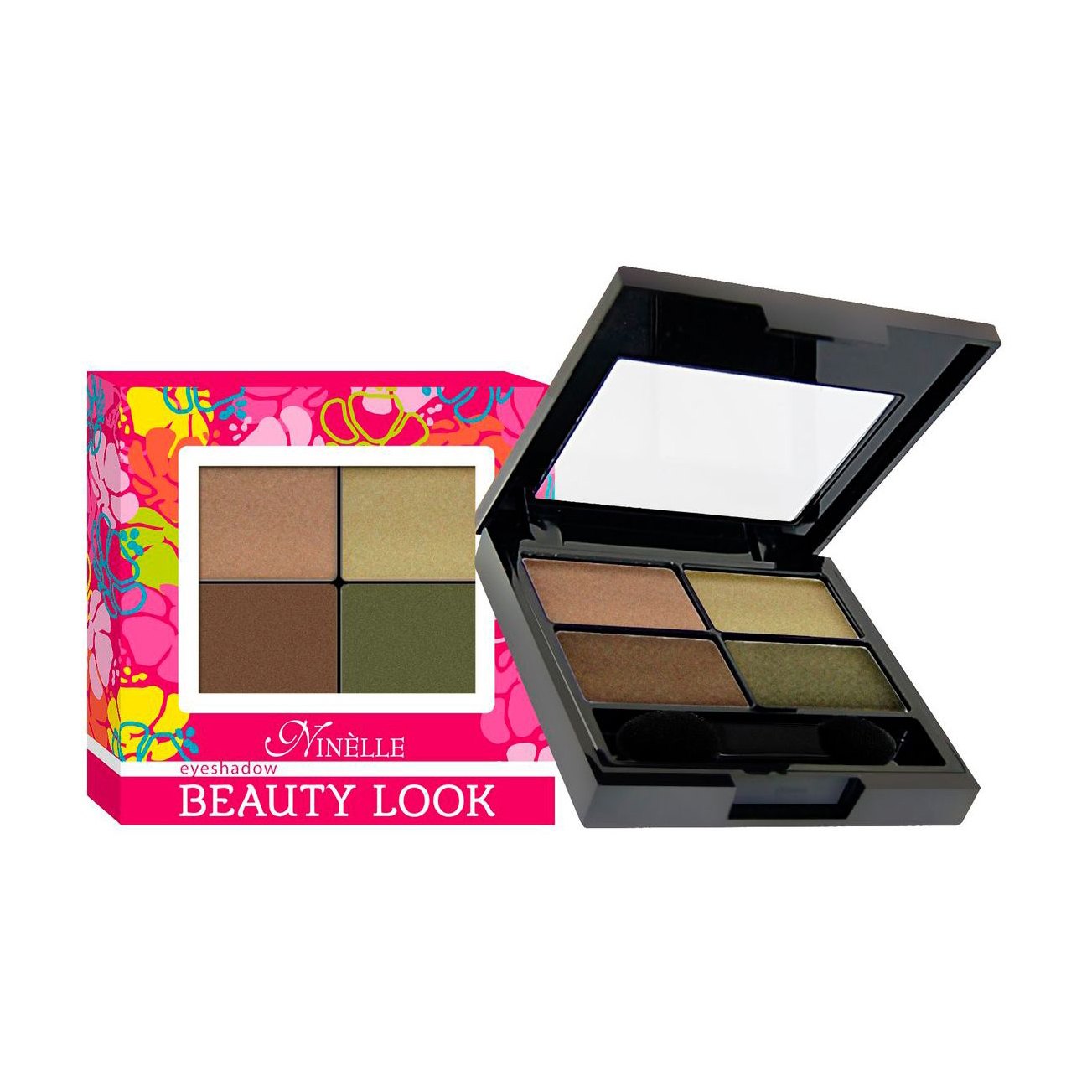 

Тіні для повік Ninelle Beauty Look 4-х кольорові тон 673, 5г