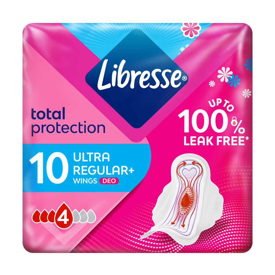 

Прокладки гігієнічні Libresse Ultra Deo з ароматом, 10 шт