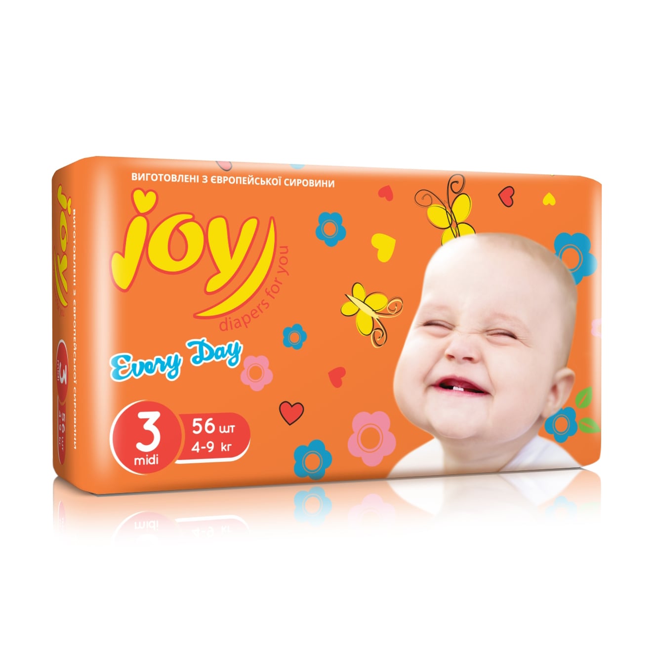 

Уцінка! Підгузки Joy Every Day розмір 3 (4-9 кг), 56 шт