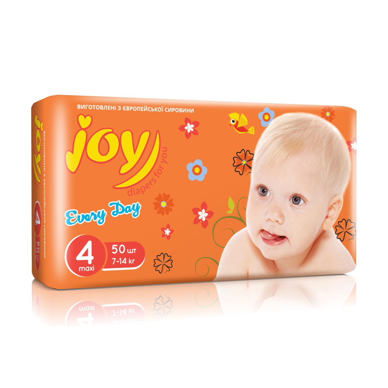 

Уцінка! Підгузки Joy Every Day розмір 4 (7-14 кг), 50 шт