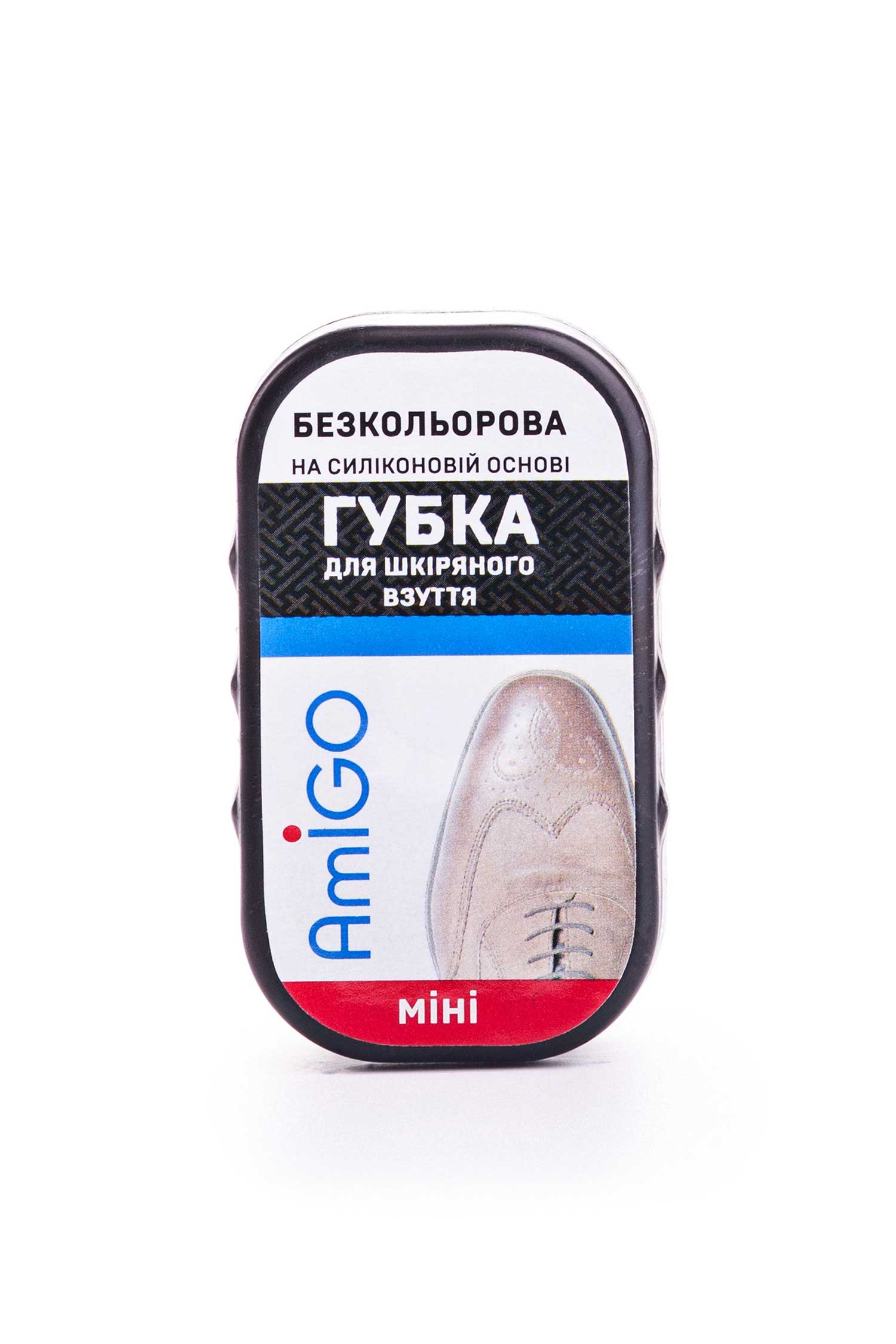 

Губка AmiGO для шкiряного взуття на силiконовiй основi мiнi безкольорова