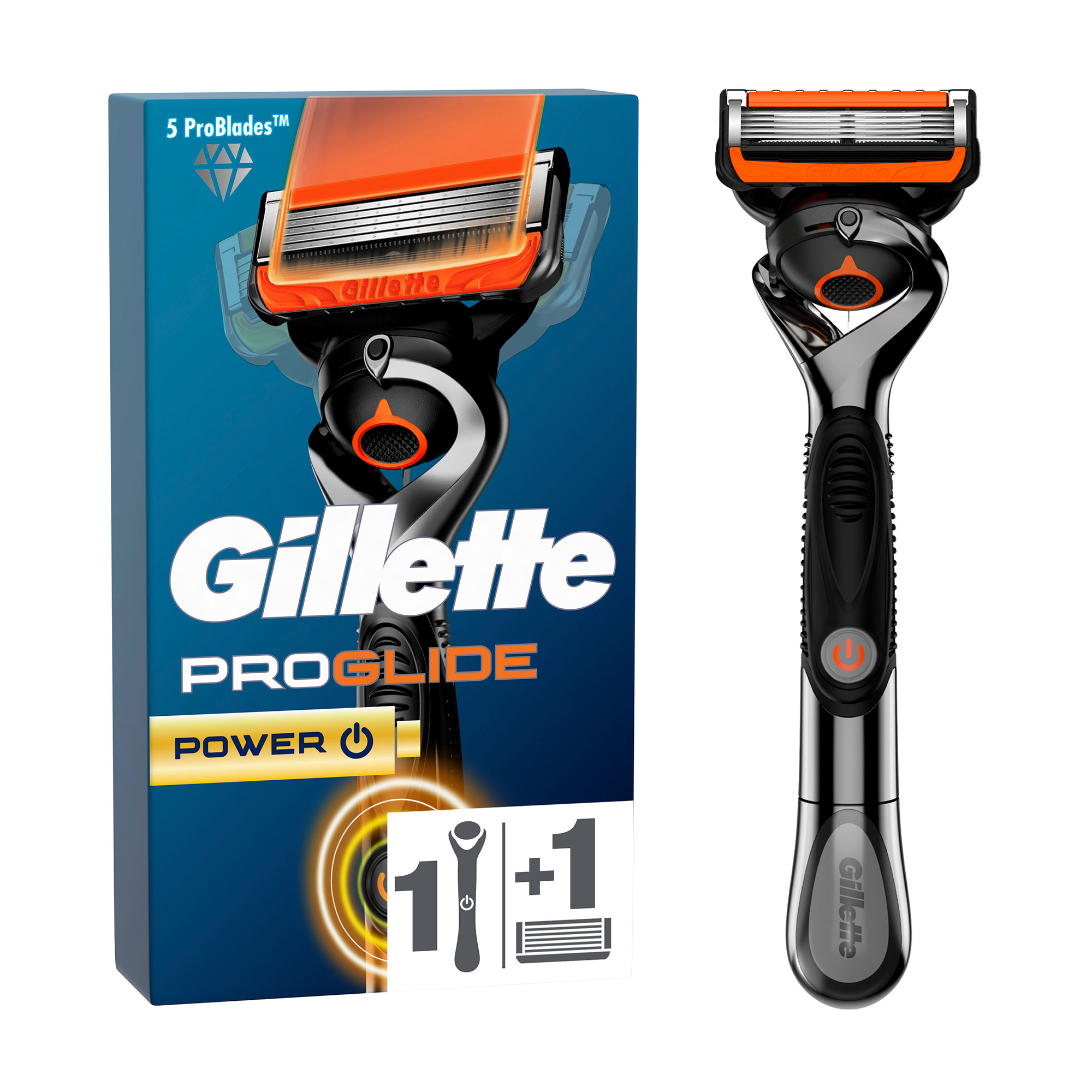 

Уцінка! Бритва Gillette Fusion 5 ProGlide Power з 1 змінним картриджем, чоловіча