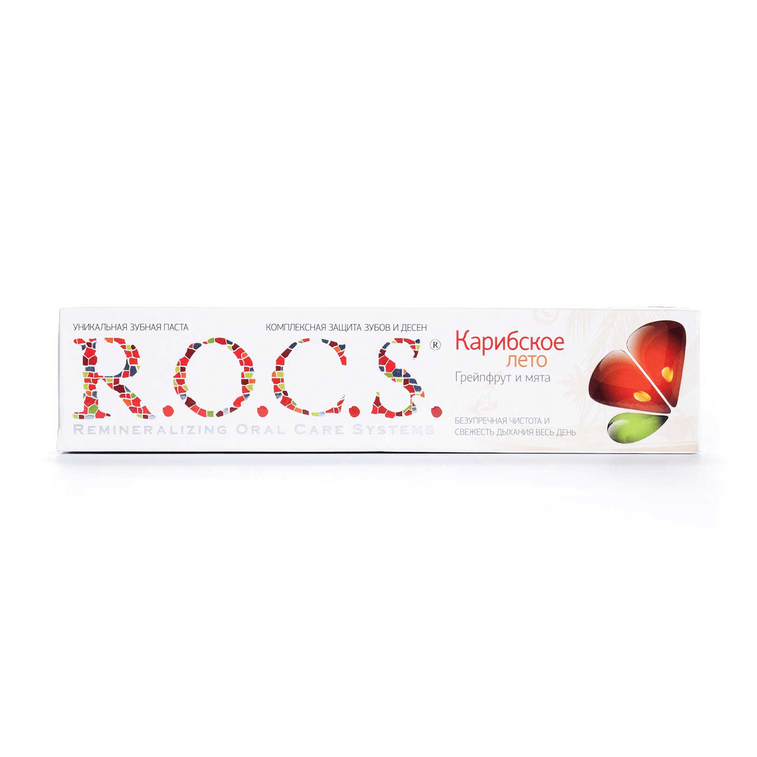 

Зубна паста R.O.C.S. Карибське літо, грейпфрут та м'ята, 74 г