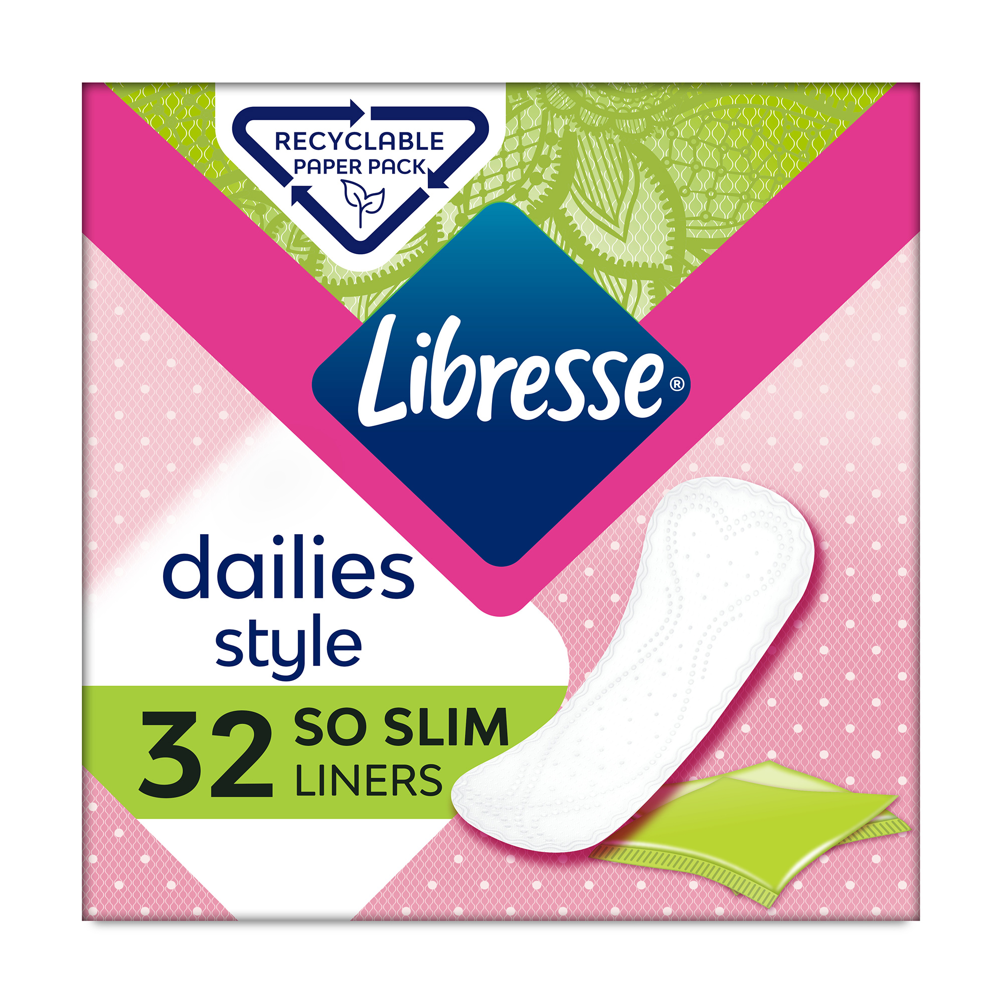 

Уцінка! Щоденні прокладки Libresse Dailies Style Normal ультратонкі, 32 шт