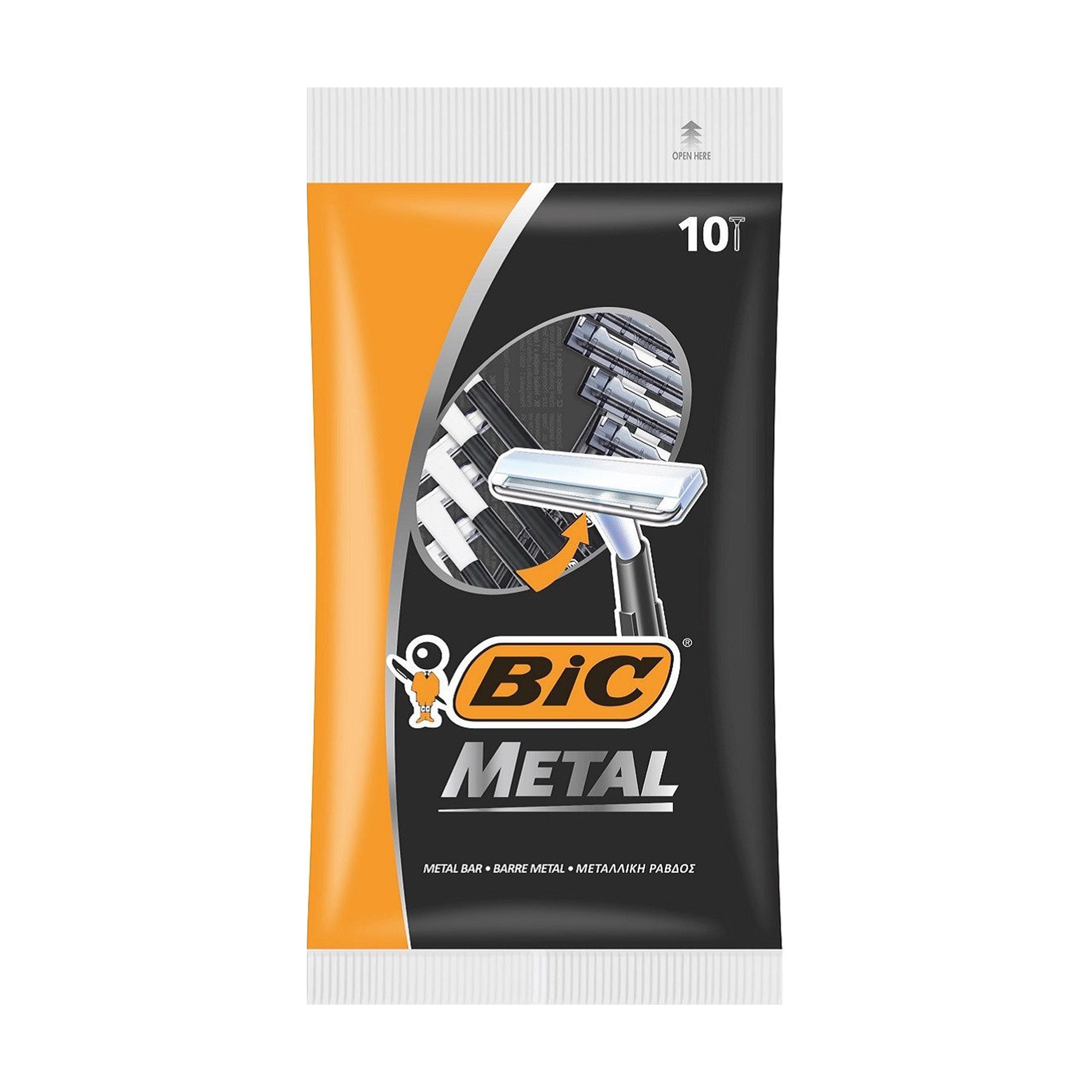 

Уцінка! Одноразові бритви BIC Metal чоловічі, 10 шт