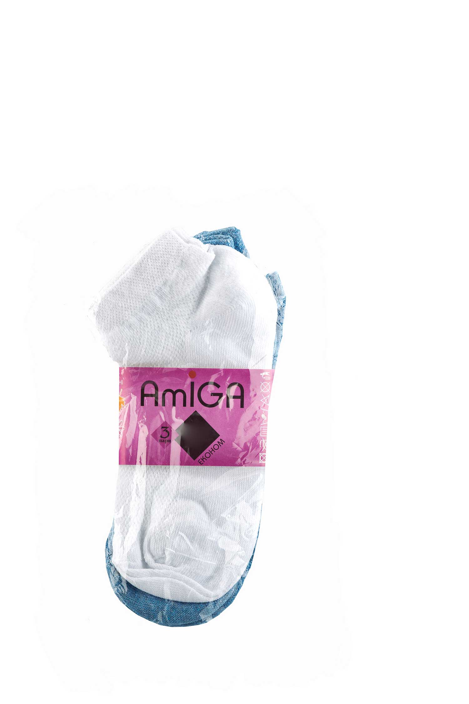 

Шкарпетки жiночi AmiGA змотка В5 (3 пари) р.23-25