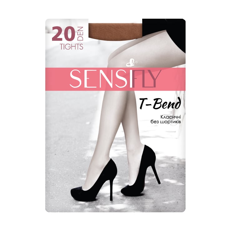 

Колготки жіночі Sensi fly T-Bend Класичні, без шортиків, 20 DEN, натуральні, розмір 2
