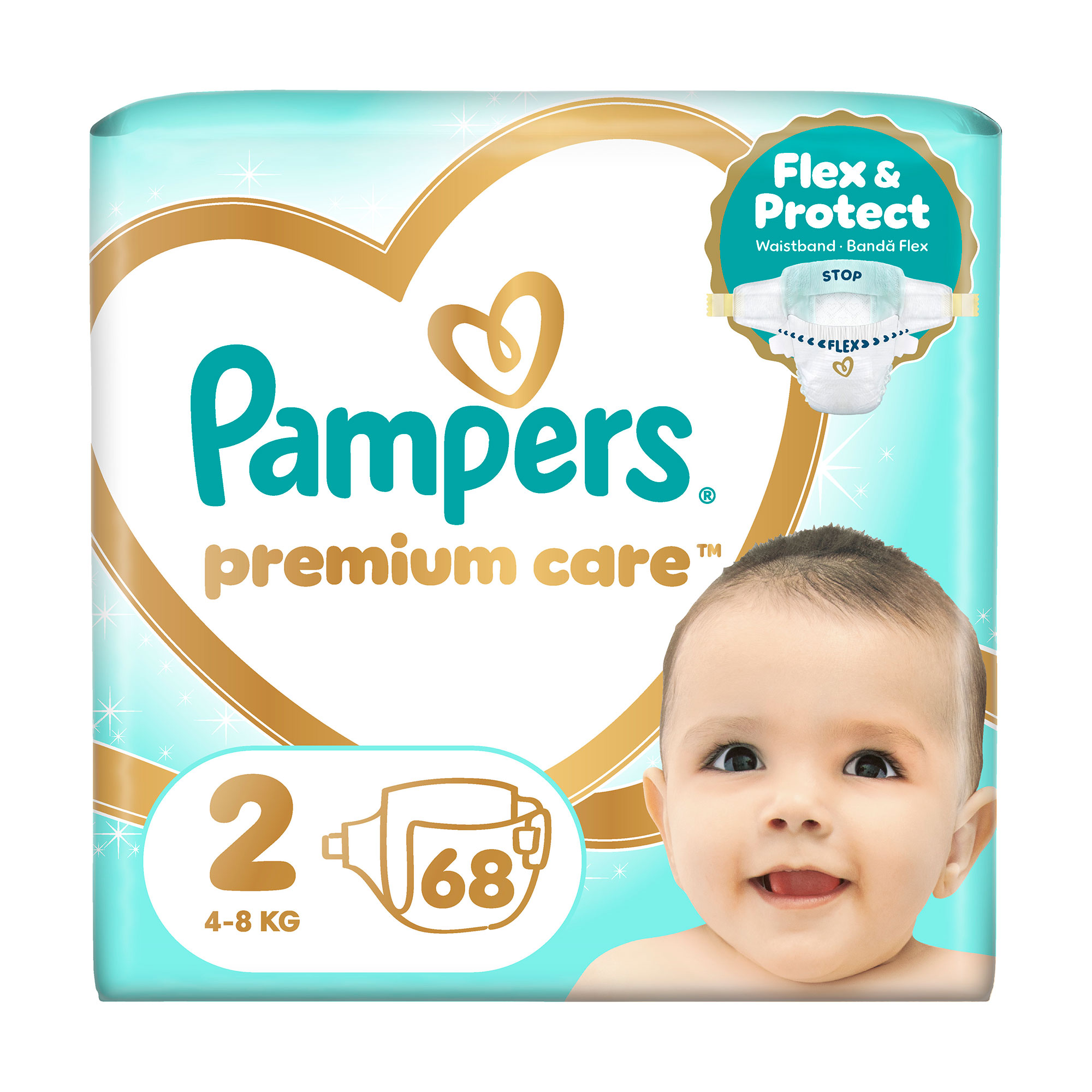 Підгузки Pampers Premium Care розмір 2 (4-8 кг), 68 шт
