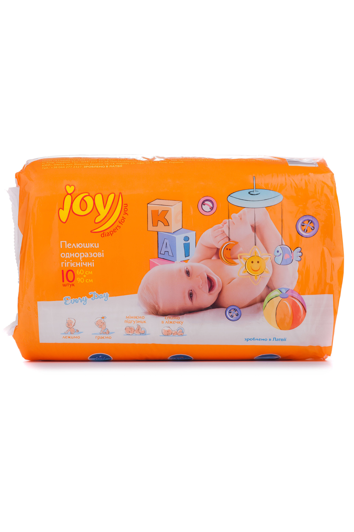

Пелюшки Joy Еврі Дей одноразові дитячі 60 * 90 10шт