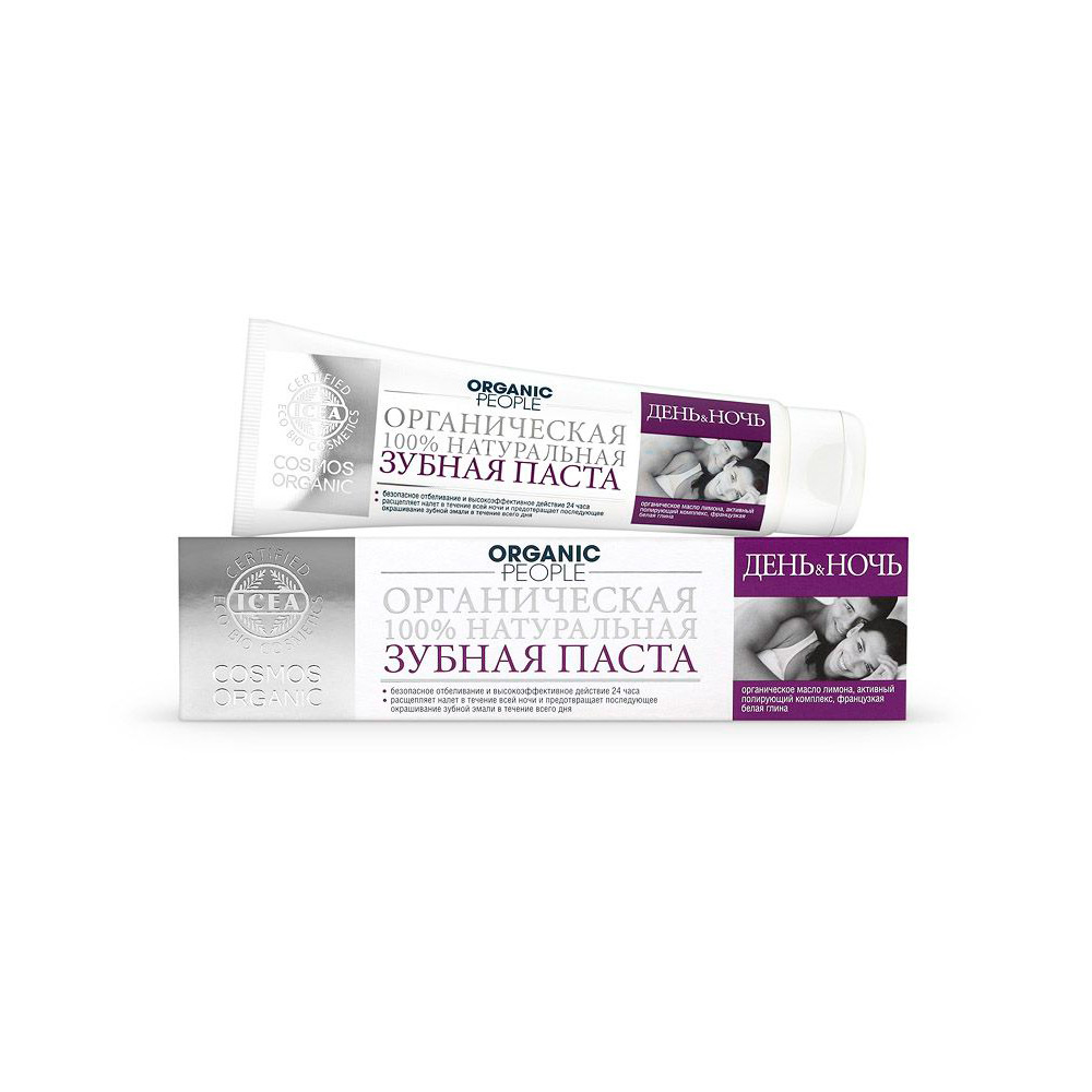 

Зубна паста Organic People День & Ніч, 100г