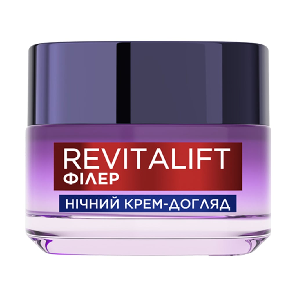

Нічний антивіковий крем-догляд для обличчя L'Oreal Paris Revitalift Філер [HA] Відновлює втрачений об'єм шкіри, 50 мл