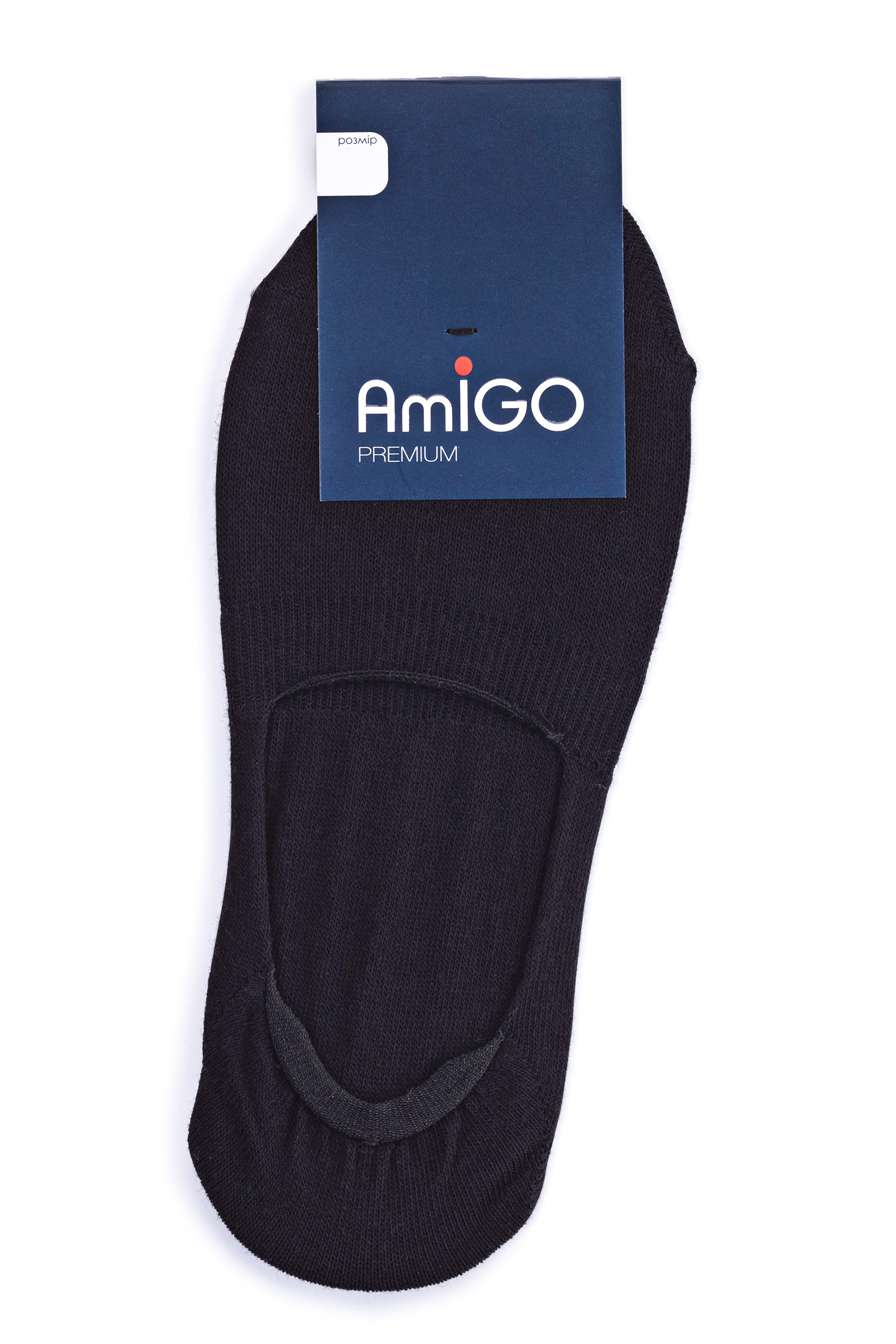 

Шкарпетки чоловiчi AmiGO слiд SS16 чорний р.31