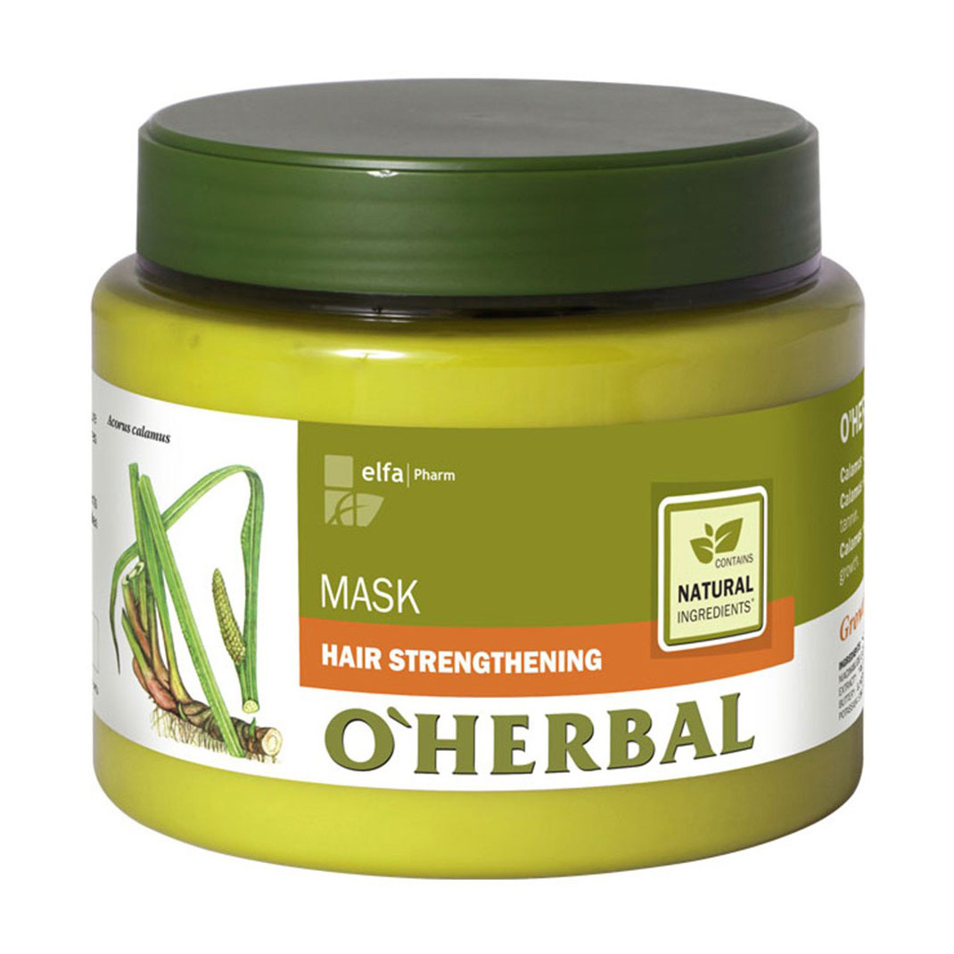 

Уцінка! Маска O'Herbal для зміцнення волосся, з екстрактом кореня аїру, 500 мл