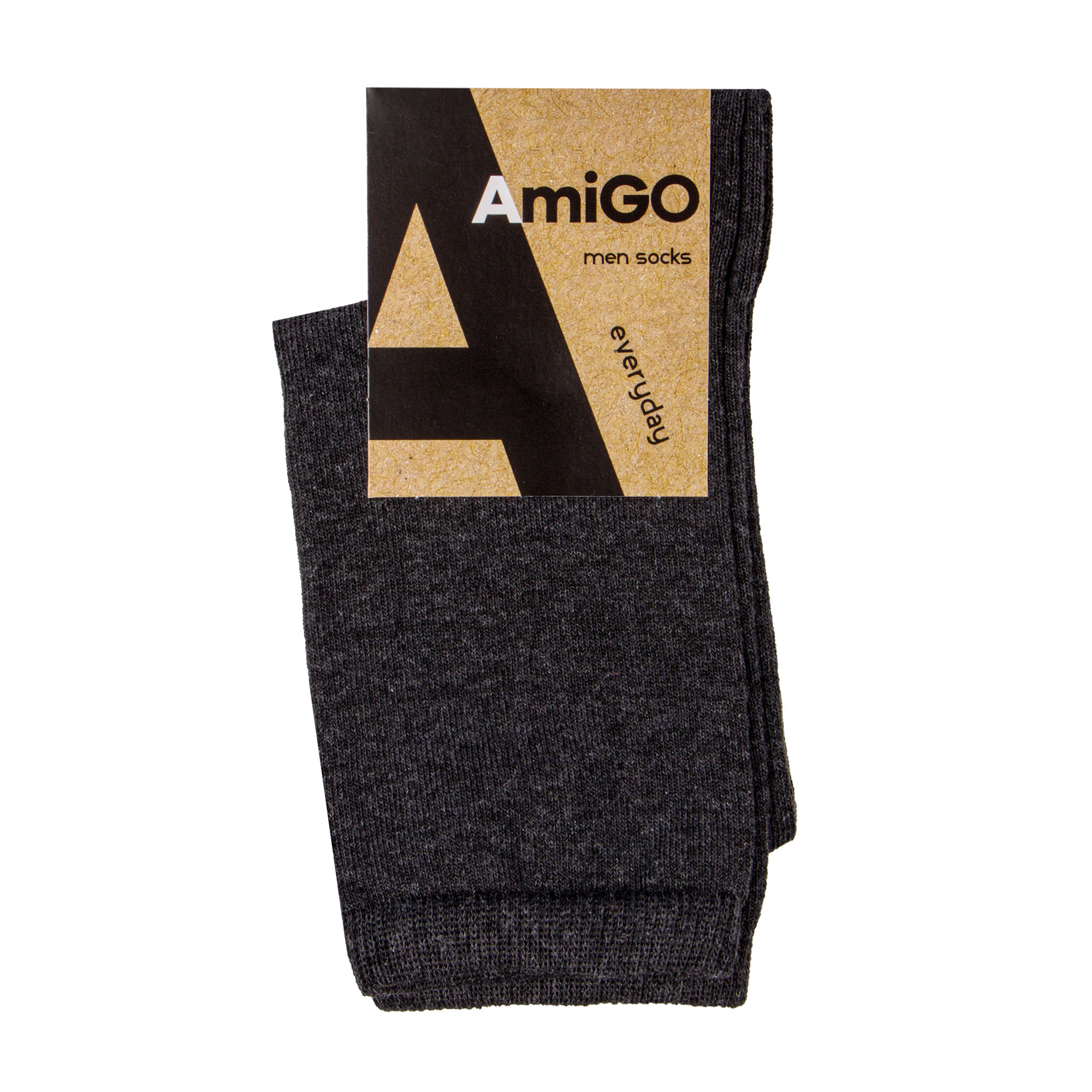 

Шкарпетки чоловічі AmiGO класичні, сірі, розмір 25 (В7)