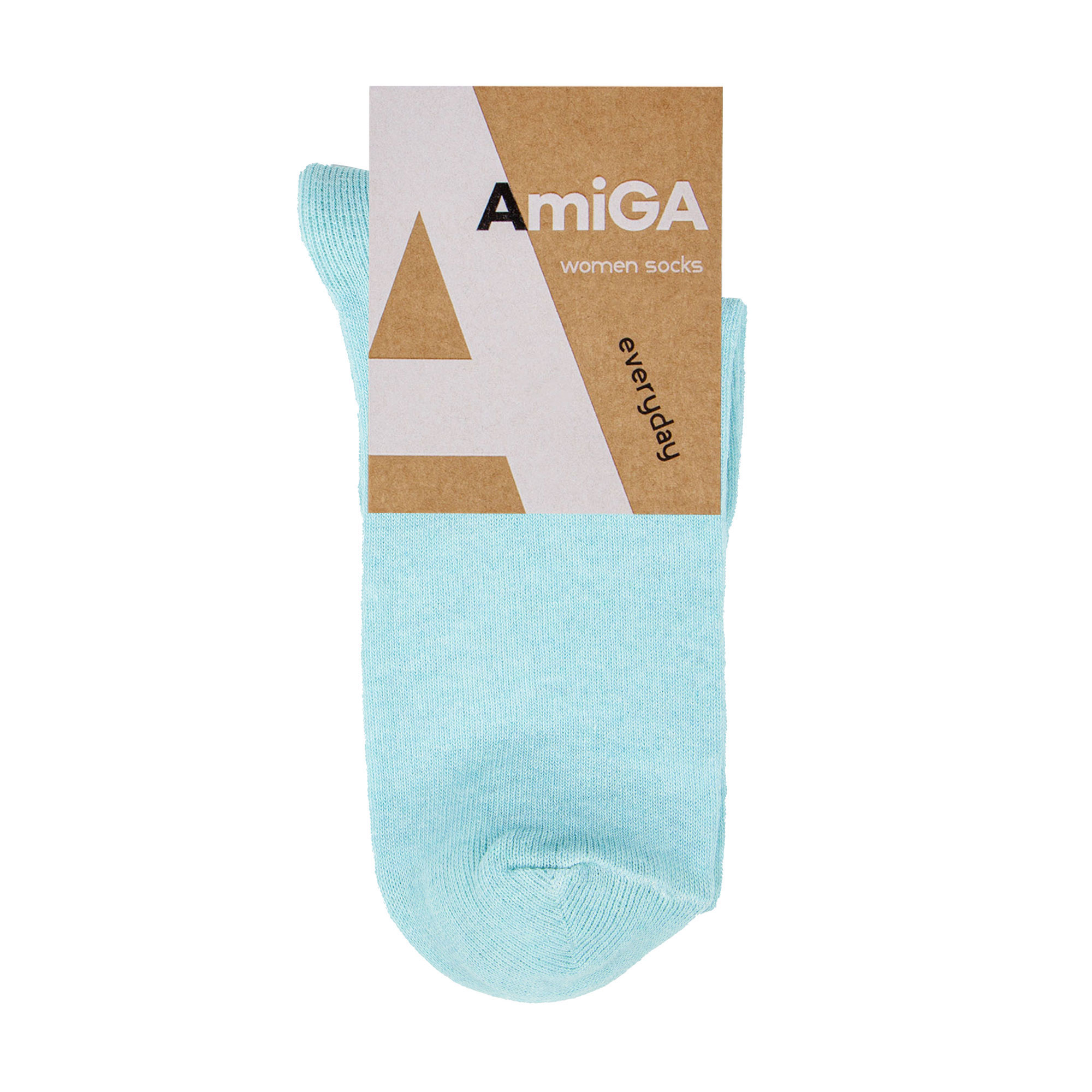 

Шкарпетки жіночі AmiGА укорочені, розмір 23-25, блакитні, (B7)