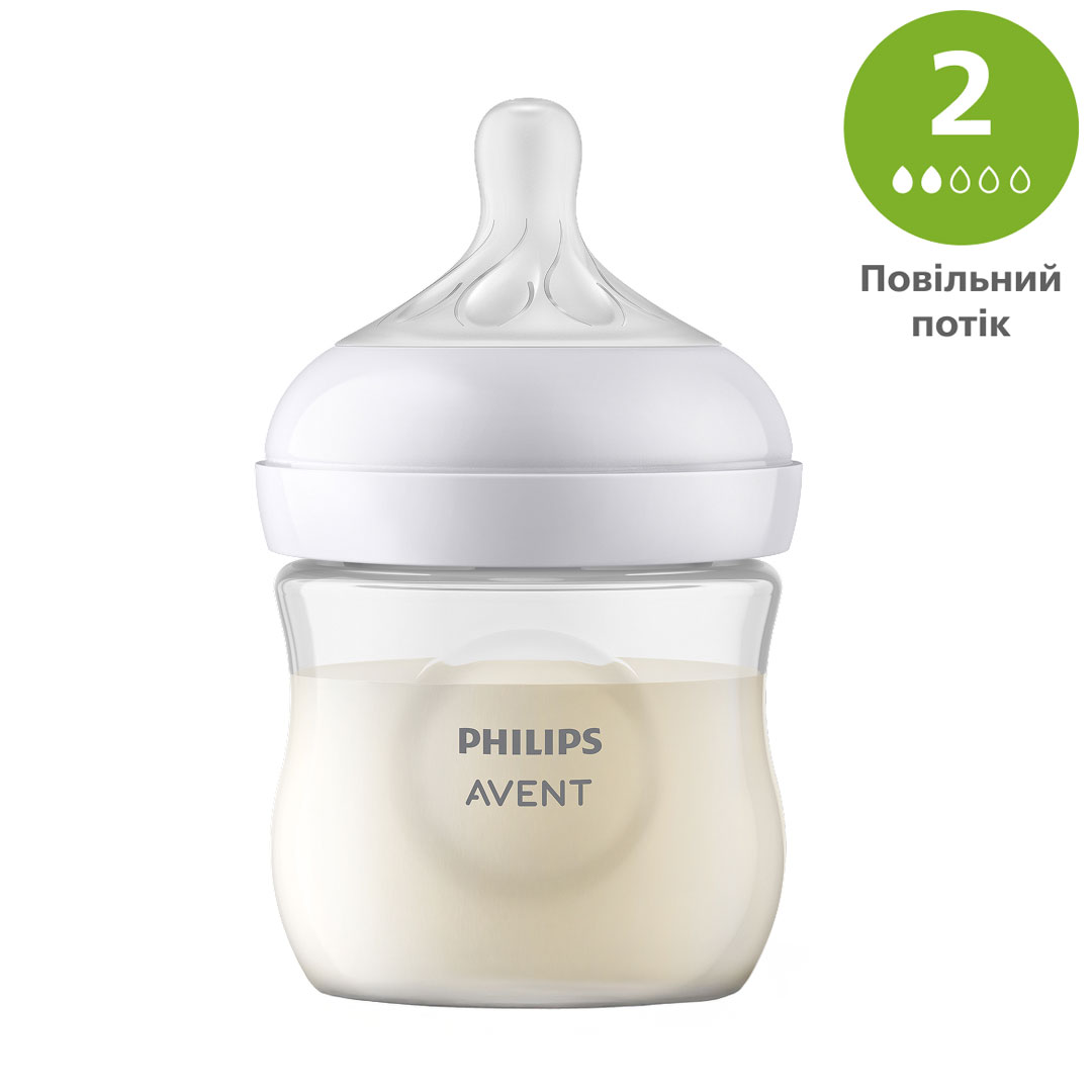 

Уцінка! Пляшечка для годування AVENT Natural 2-Повільний потік, від 0 місяців, 125 мл (SCY900/01)