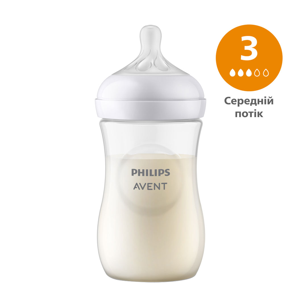 

Пляшечка для годування PHILIPS AVENT Natural Природний потік, від 1 місяця, 260 мл (SCY903/01)