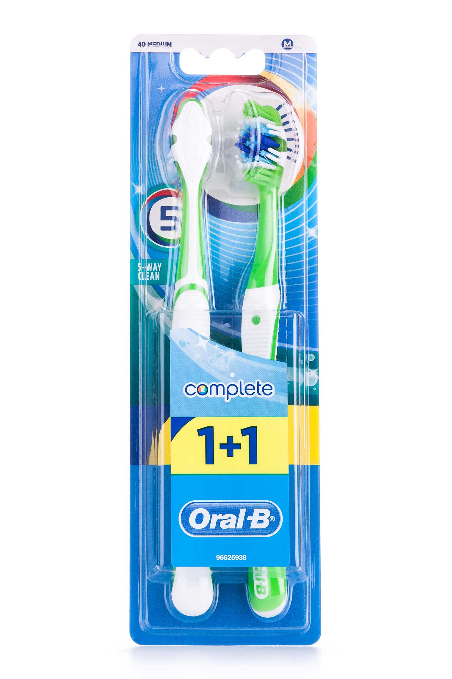 

Зубна щітка Oral-B комплекс п'ятистороння чистка 40 средняя1 + 1
