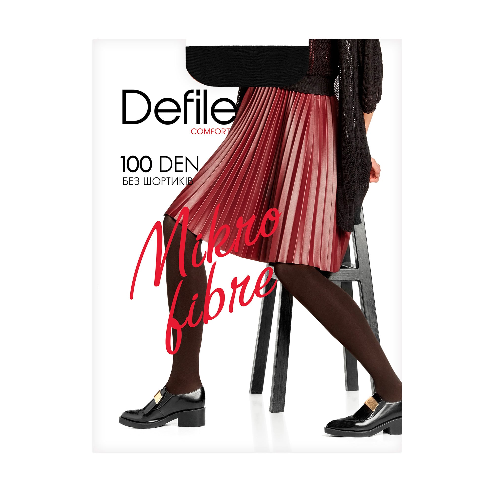 

Уцінка! Колготки жіночі Defile Comfort Mikrofibre 100 DEN, чорні, розмір 3