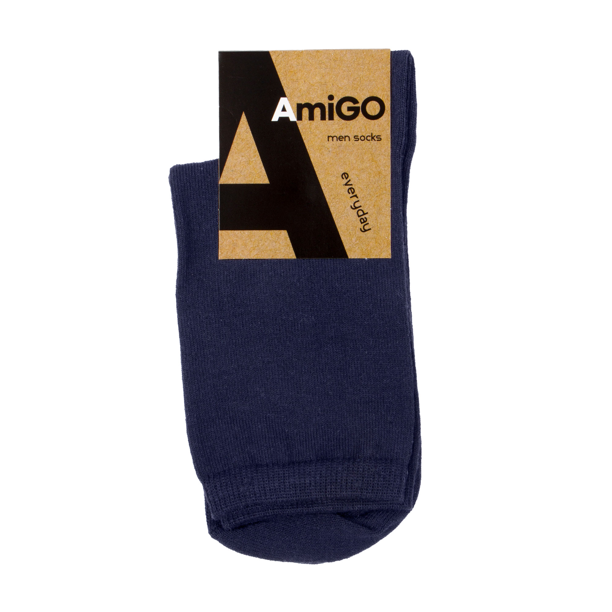 

Шкарпетки чоловічі AmiGO класичні, темно-сині, розмір 29 (В7)