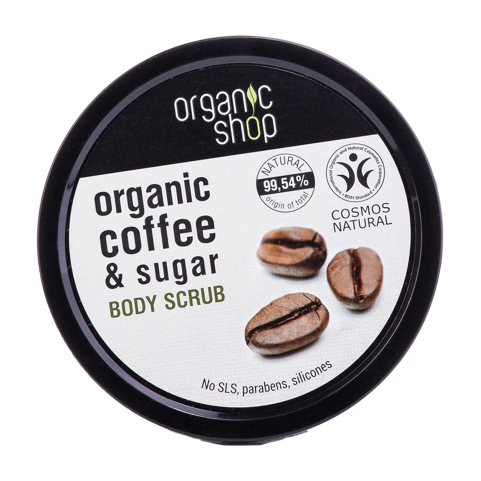 

Скраб для тіла Organic Shop Body Scrub Organic Coffee & Sugar, Бразильська кава, 250 мл