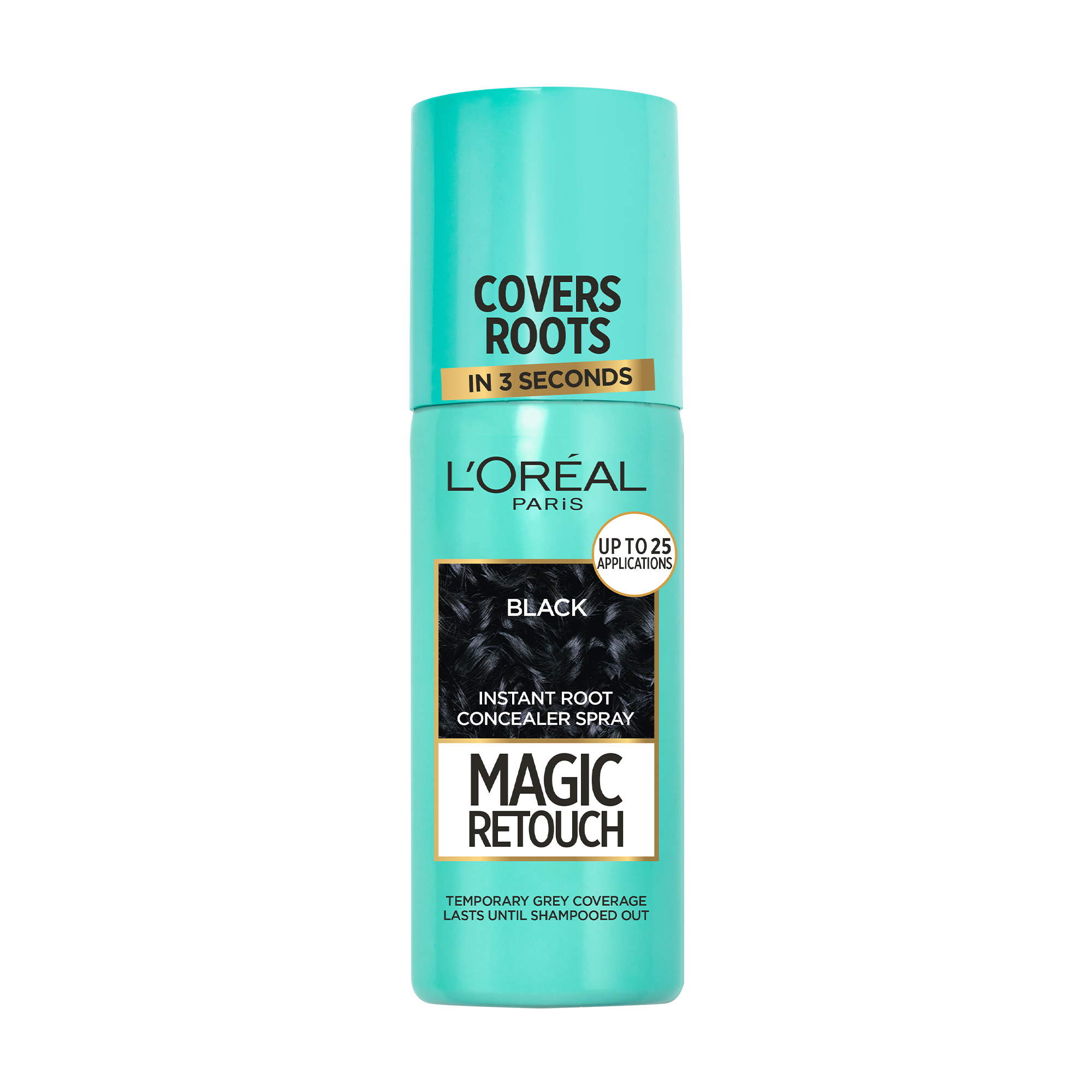 Тонувальний спрей для волосся L'Oreal Paris Magic Retouch Чорний, 75 мл