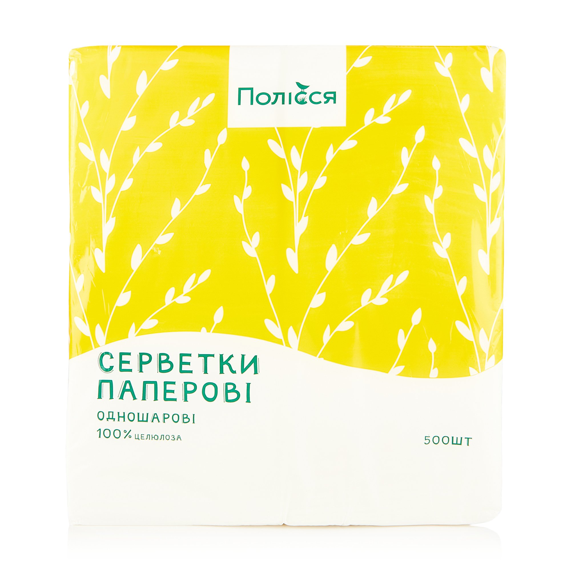 

Серветки паперові Полісся, 1-шарові, 23*24 см, 500 шт