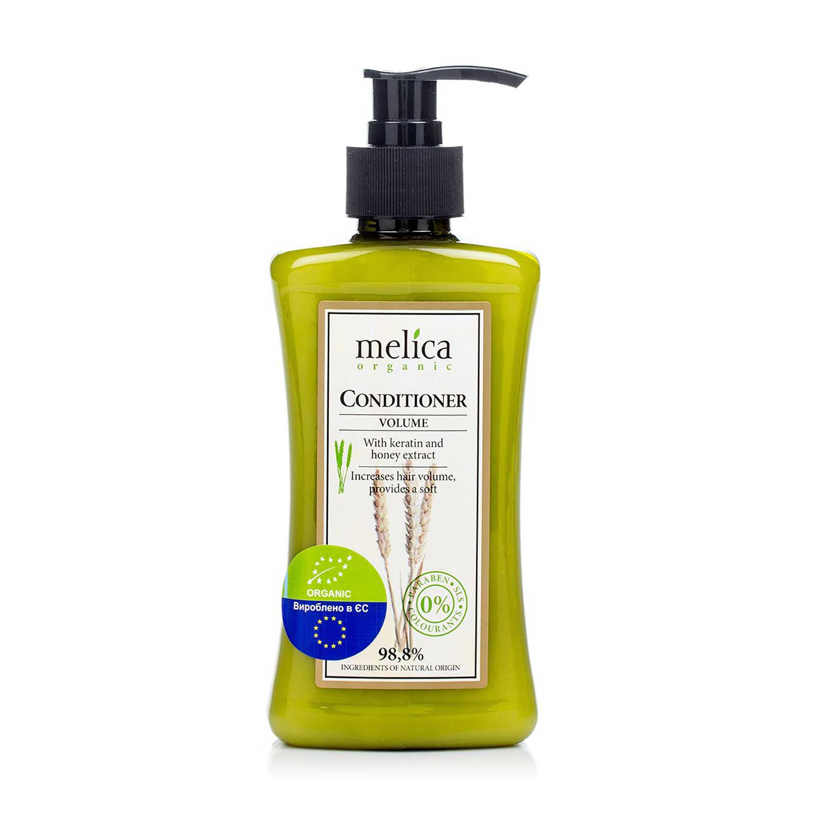 

Бальзам-кондиціонер для об'єму волосся Melica Organic Volume Conditioner з кератином та екстрактом меду, 300 мл