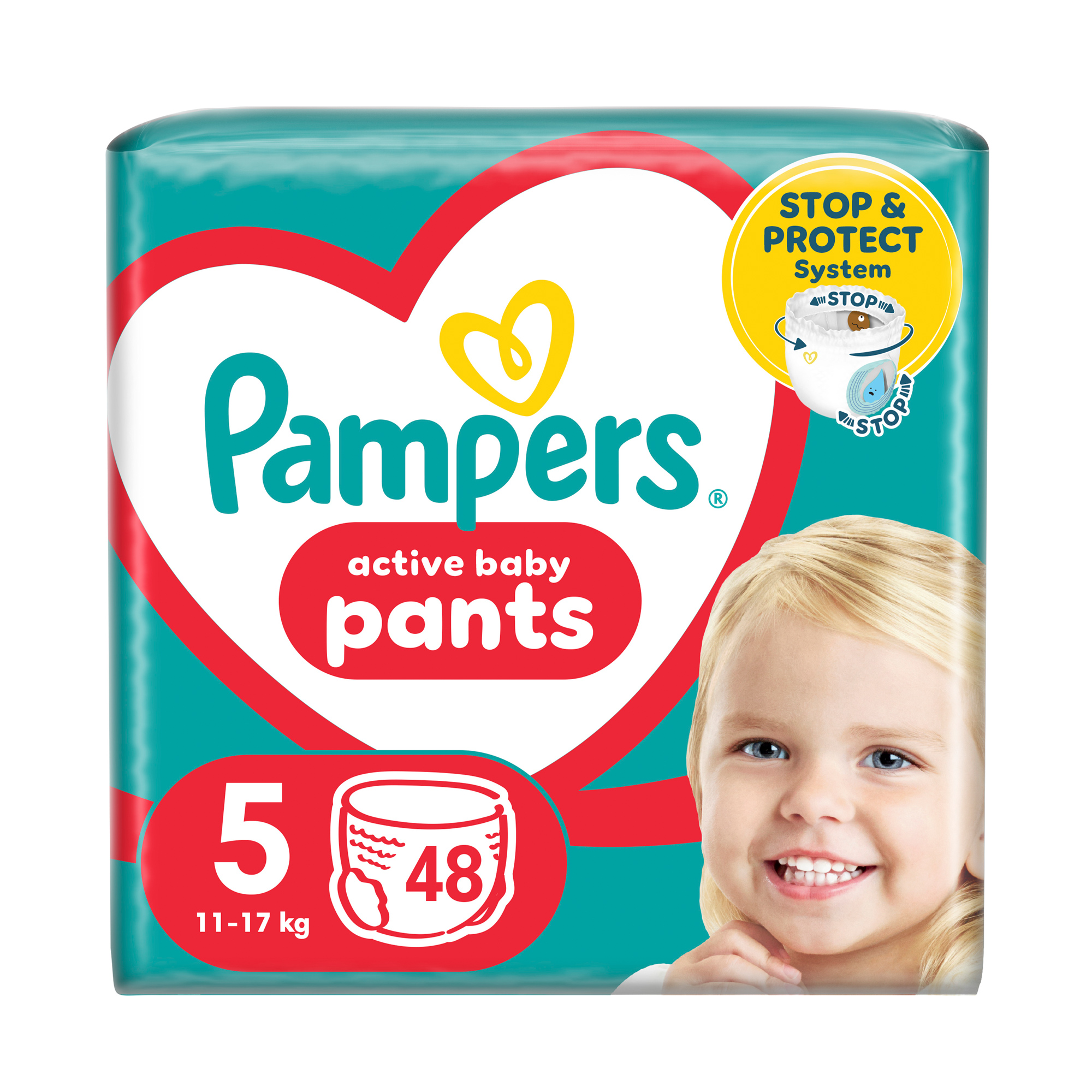 

Підгузки-трусики Pampers Active Baby Pants розмір 5 (11-17 кг), 48 шт