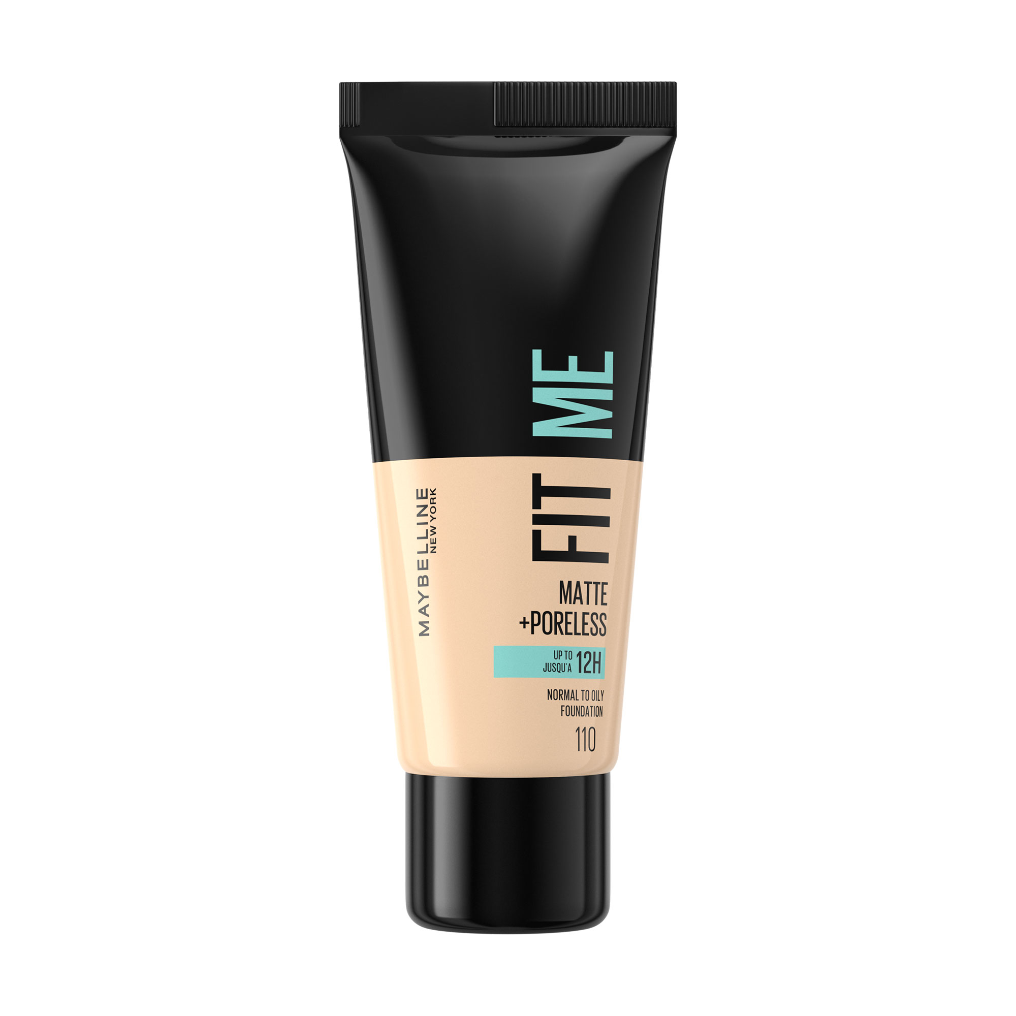 Матувальний тональний крем для обличчя Maybelline New York Fit Me! Matte + Poreless Foundation 110 Porcelain, 30 мл