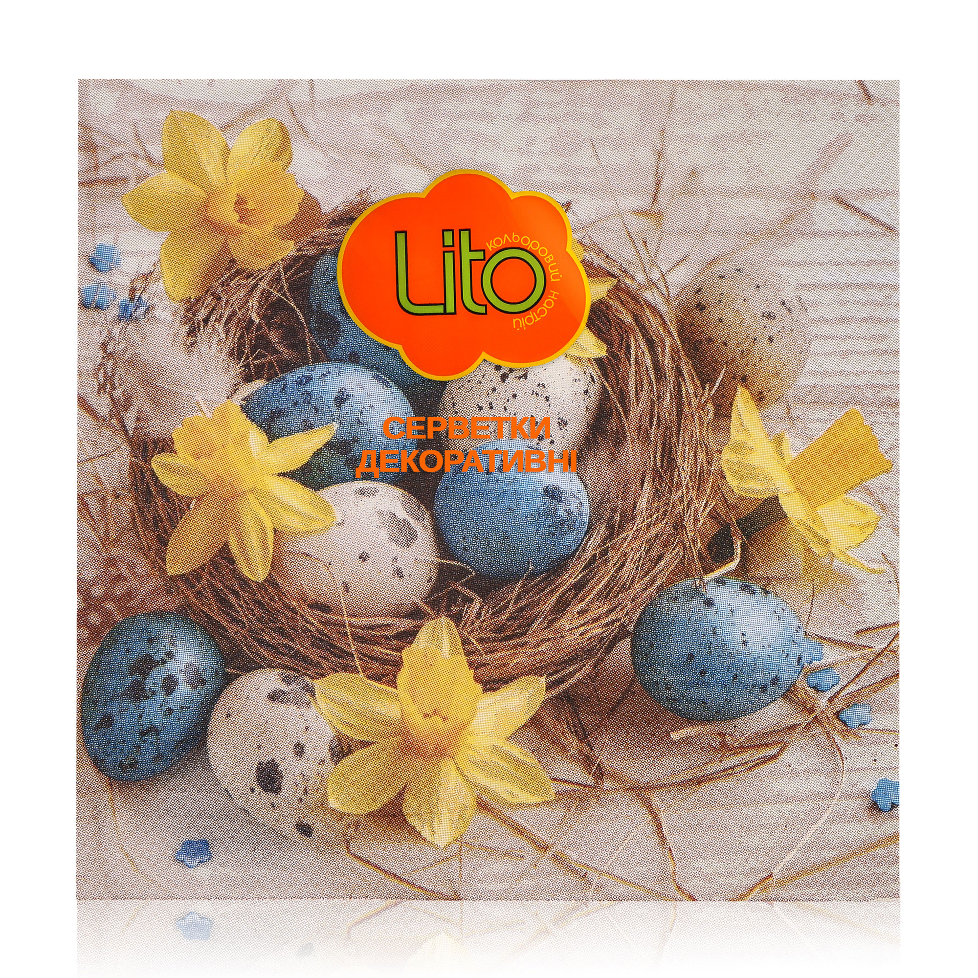 

Серветки декоративні Lito Пасхальний декор, 3-шарові, 33*33 см, 18 шт