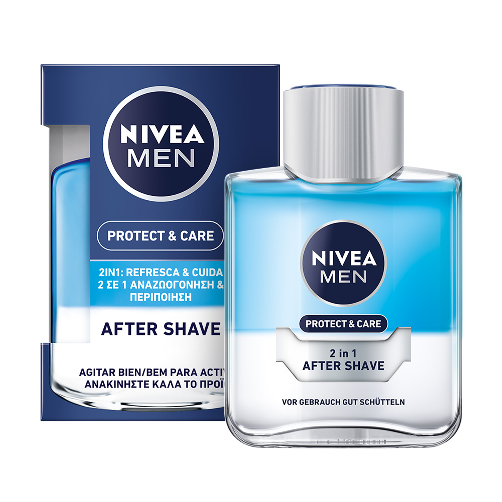 

Чоловічий лосьйон після гоління NIVEA MEN Захист та догляд, Свіжість + комфорт 2 в 1, 100 мл