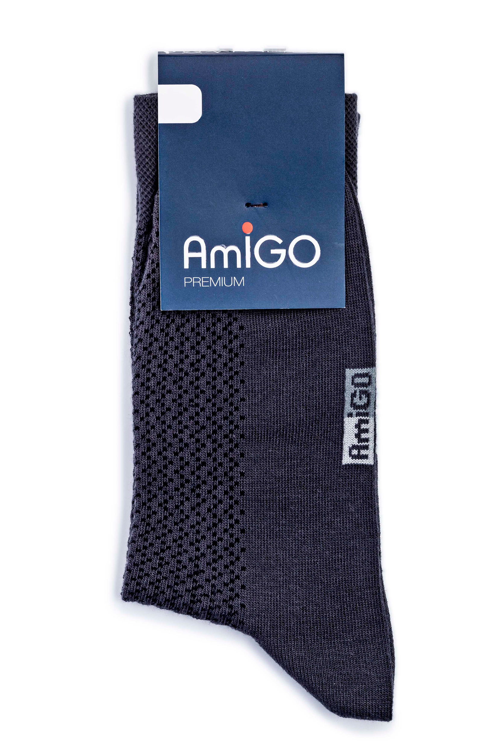 

Шкарпетки чоловiчi AmiGO PR01, класичні, сітка, чорні, розмір 27