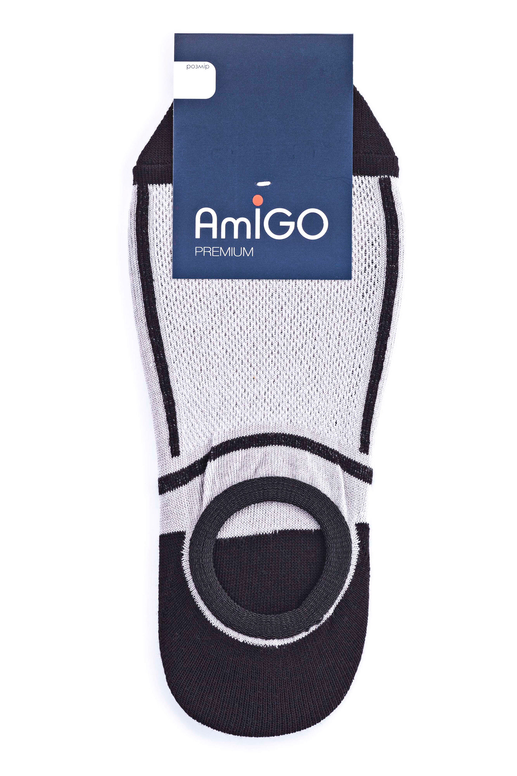 

Шкарпетки чоловiчi AmiGO SS17 чешки-кільце сітка р. 29 сірий